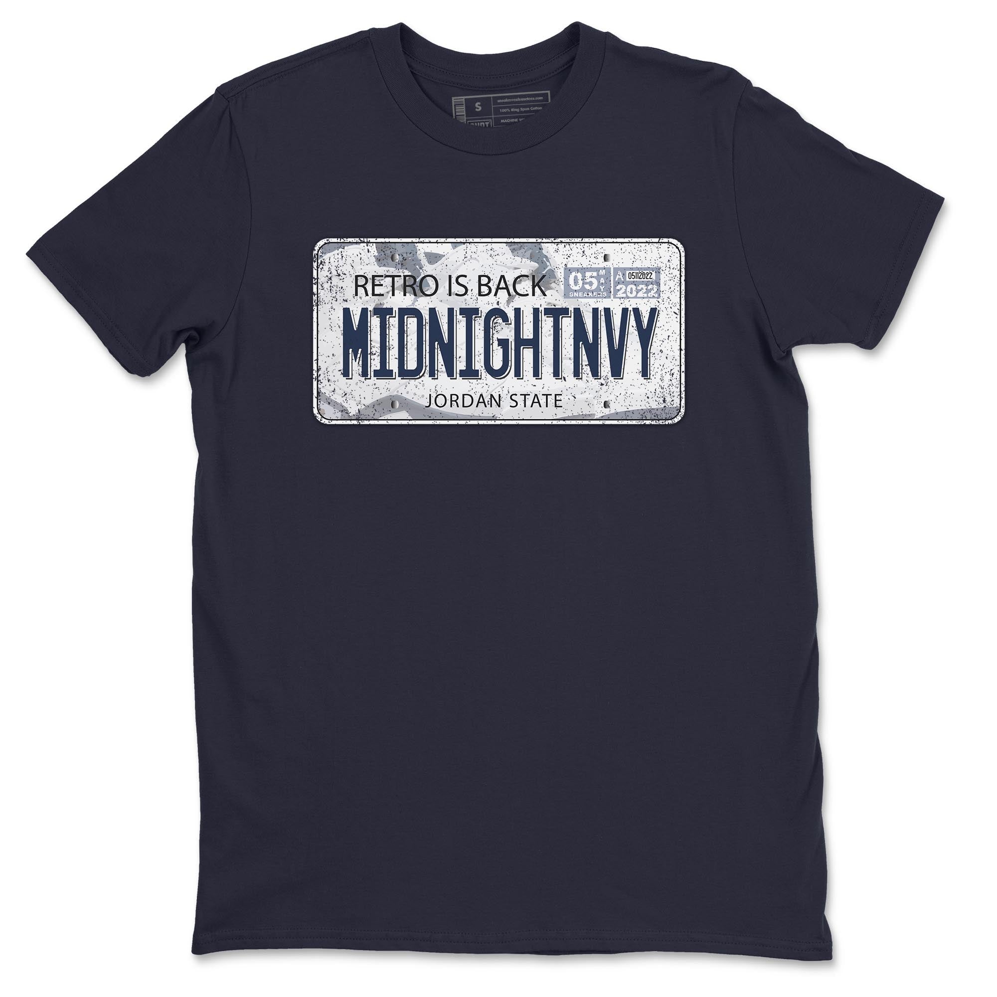 Jordan Plate Unisex Tops - Air Jordan 6 Midnight Navy
