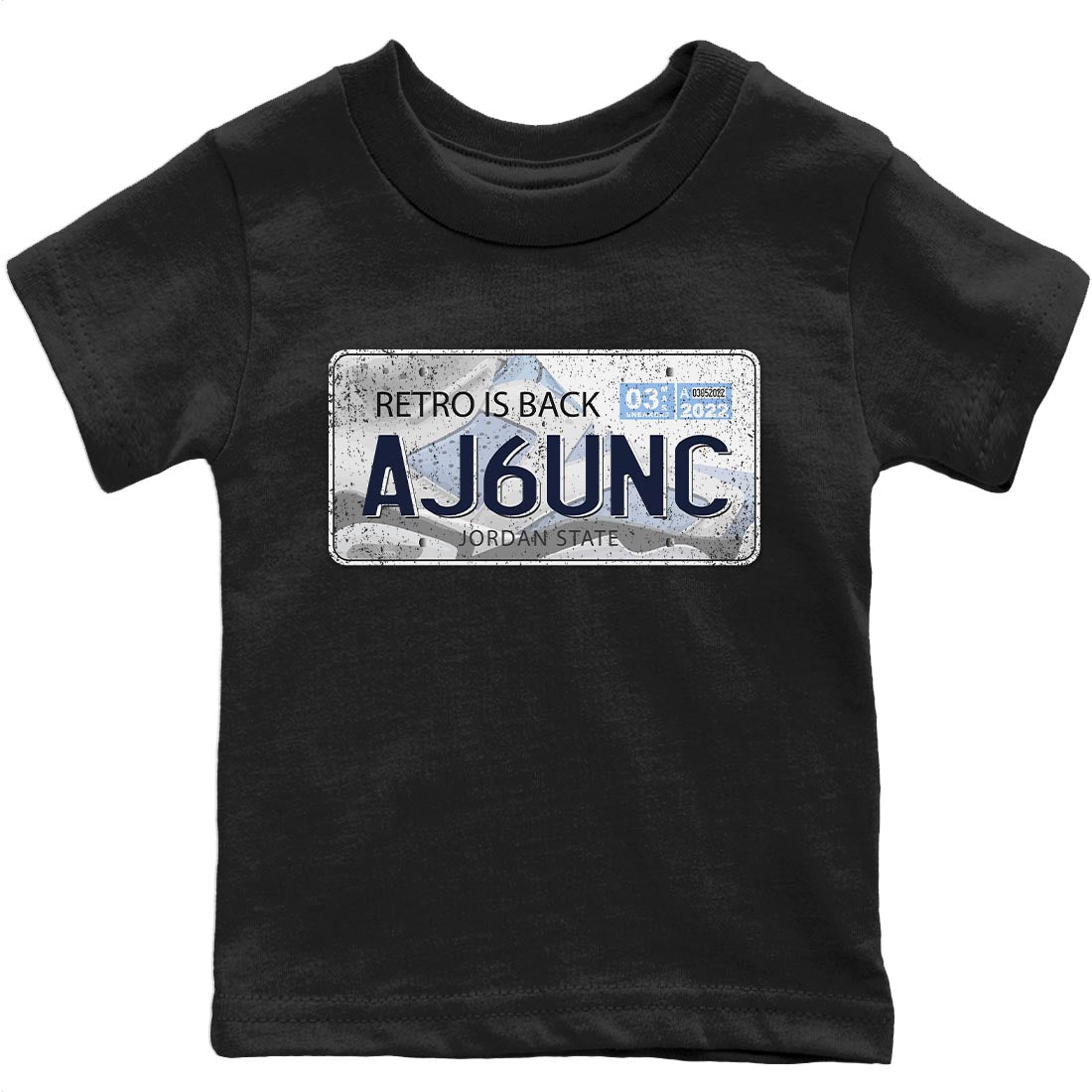Jordan Plate Kids Tops - Air Jordan 6 UNC