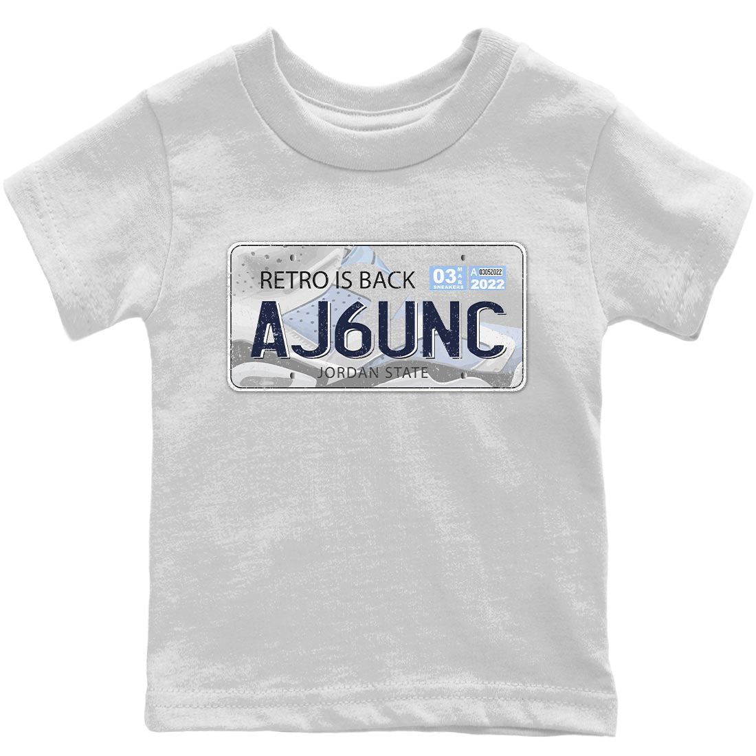 Jordan Plate Kids Tops - Air Jordan 6 UNC