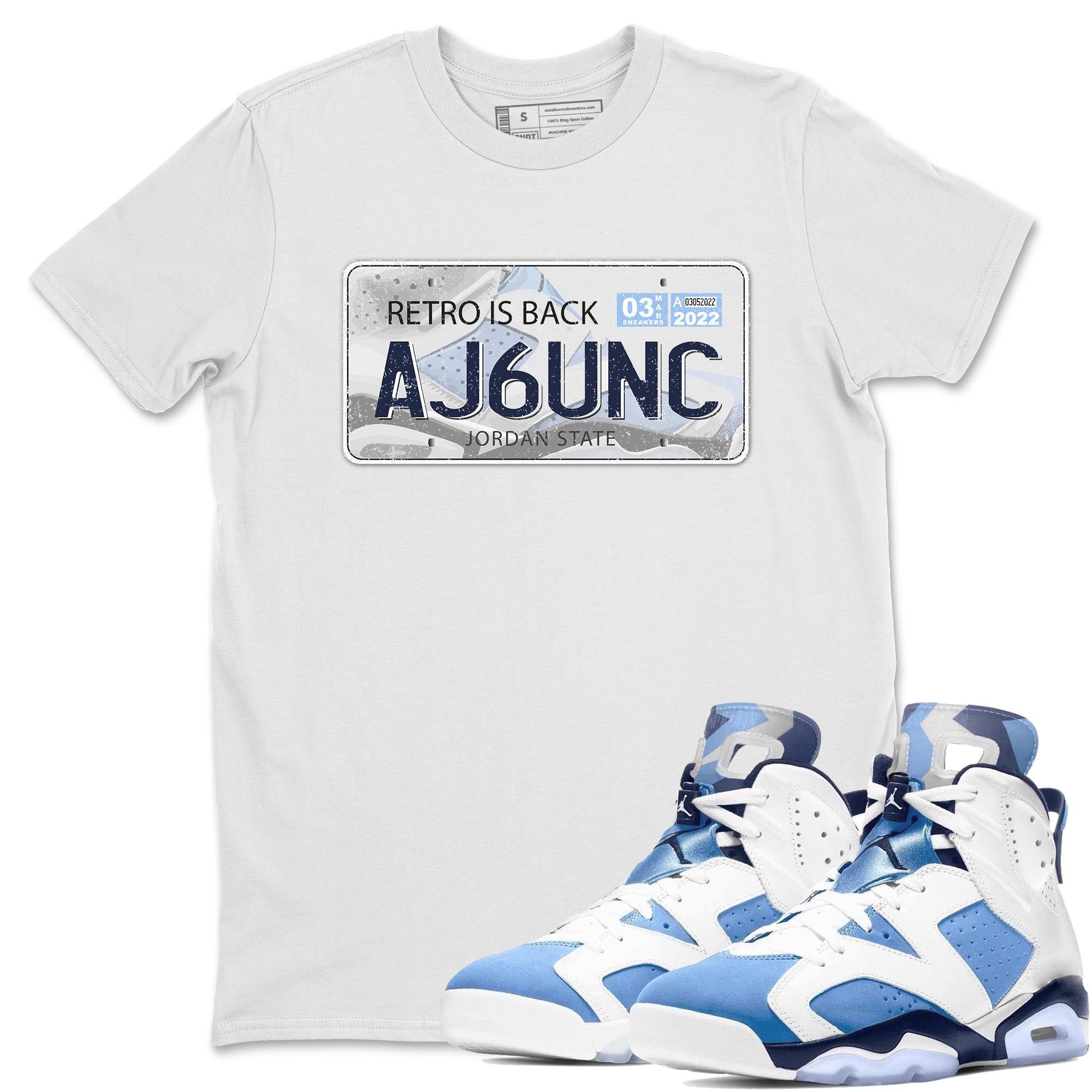 Jordan Plate Unisex Tops - Air Jordan 6 UNC