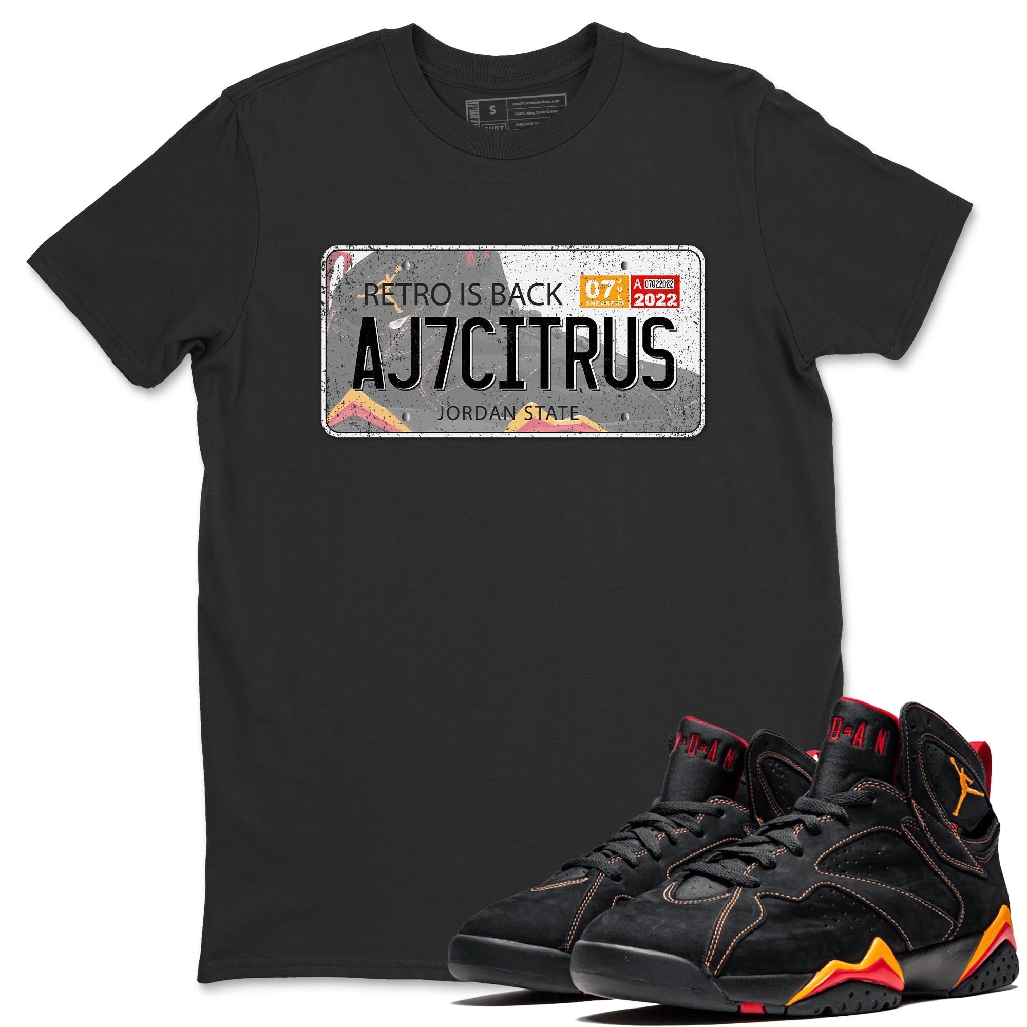 Jordan Plate Unisex Tops - Air Jordan 7 Citrus