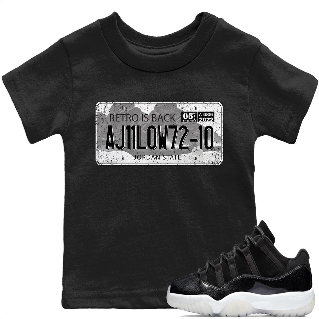 Jordan Plate Kids Tops - Air Jordan 11 72-10