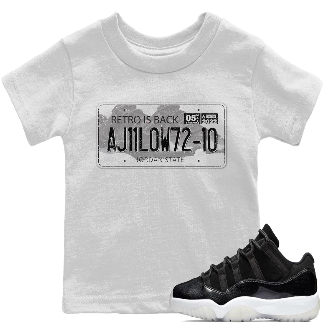 Jordan Plate Kids Tops - Air Jordan 11 72-10