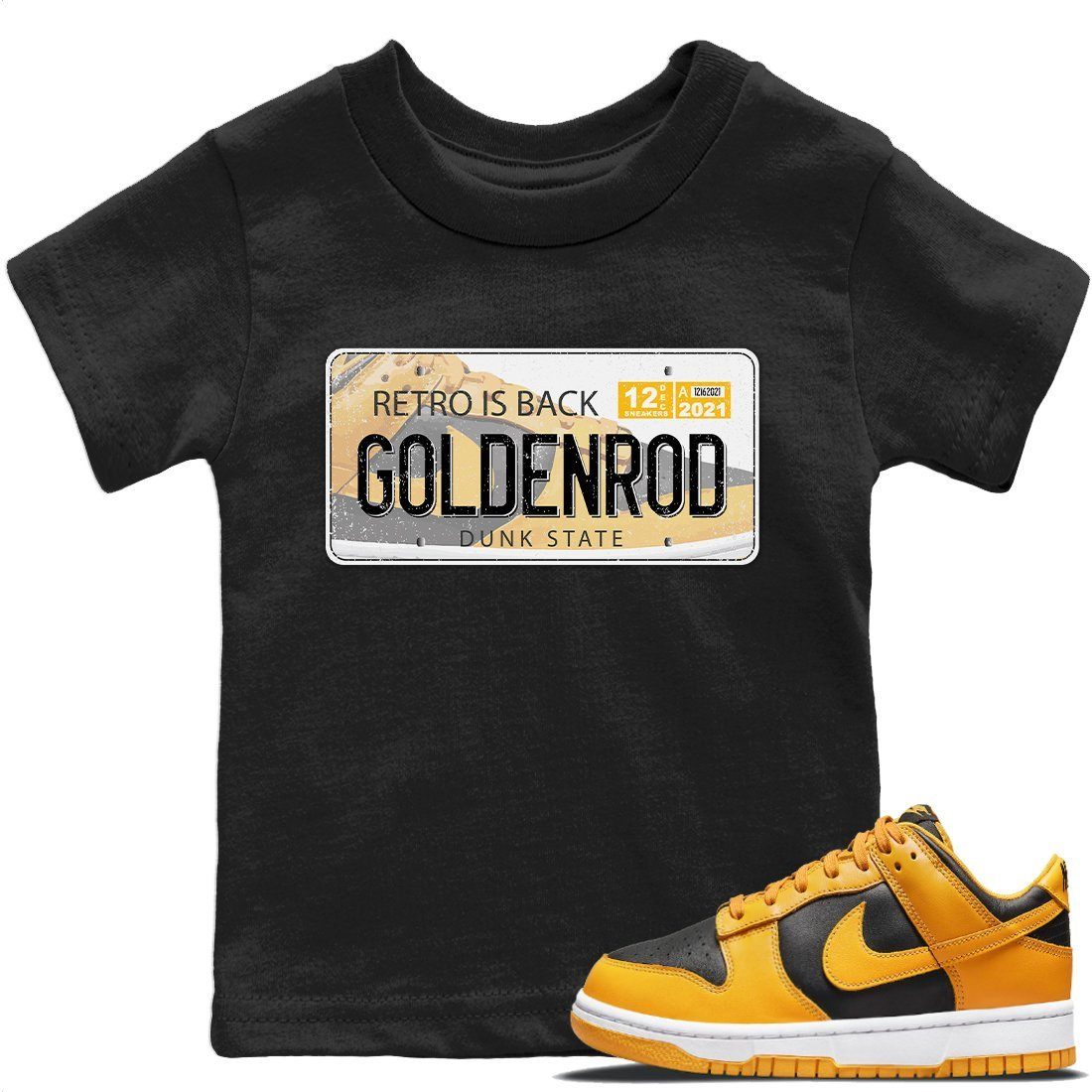 Jordan Plate Kids Tops - Dunk Championship Goldenrod