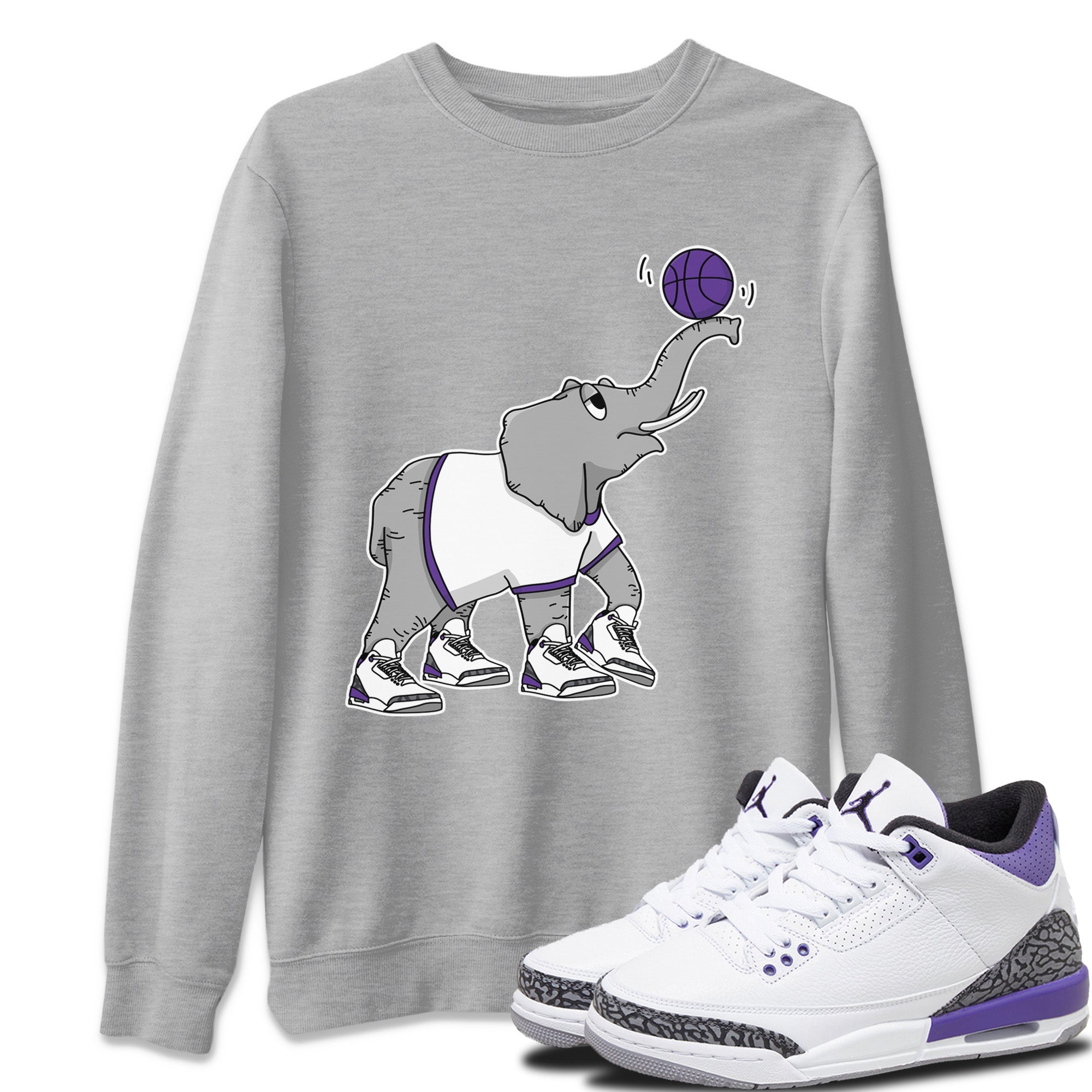 Juggling Elephant Unisex Tops - Air Jordan 3 Dark Iris