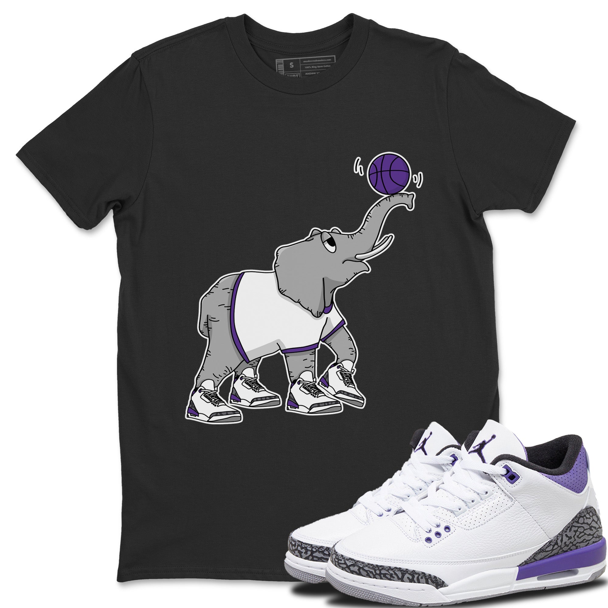 Juggling Elephant Unisex Tops - Air Jordan 3 Dark Iris