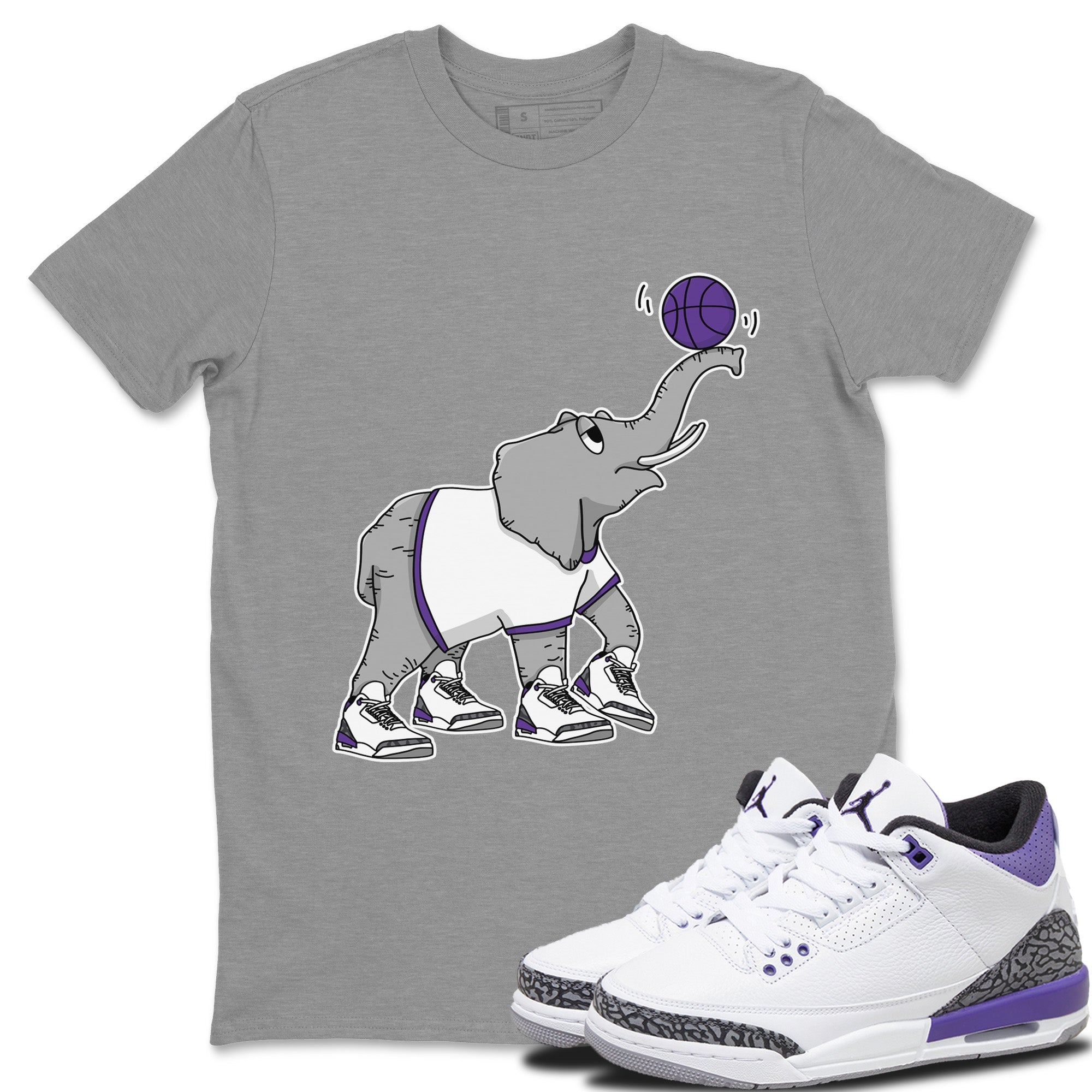 Juggling Elephant Unisex Tops - Air Jordan 3 Dark Iris