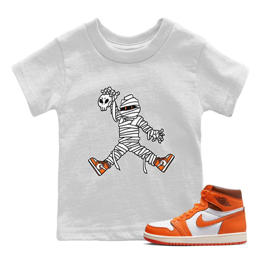 Jumping Mummy Kids Tops - Air Jordan 1 Starfish