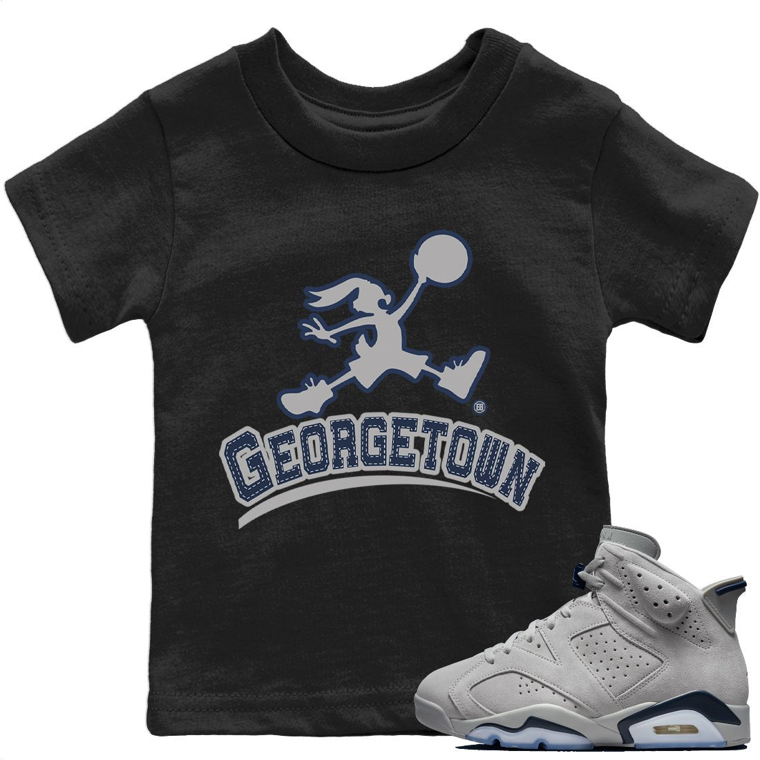 Jumpman Bunny Kids Tops - Air Jordan 6 Georgetown