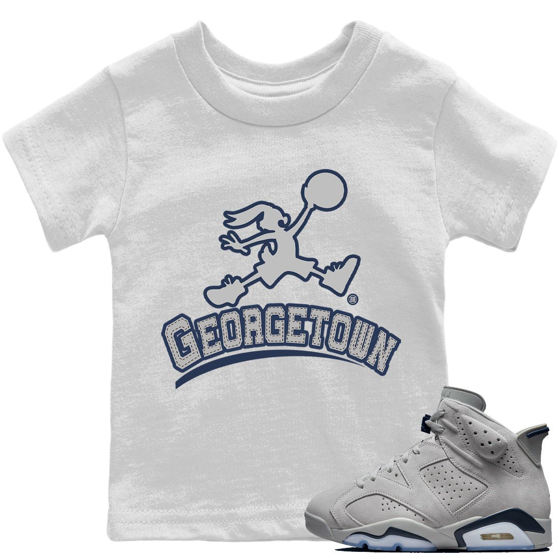 Jumpman Bunny Kids Tops - Air Jordan 6 Georgetown