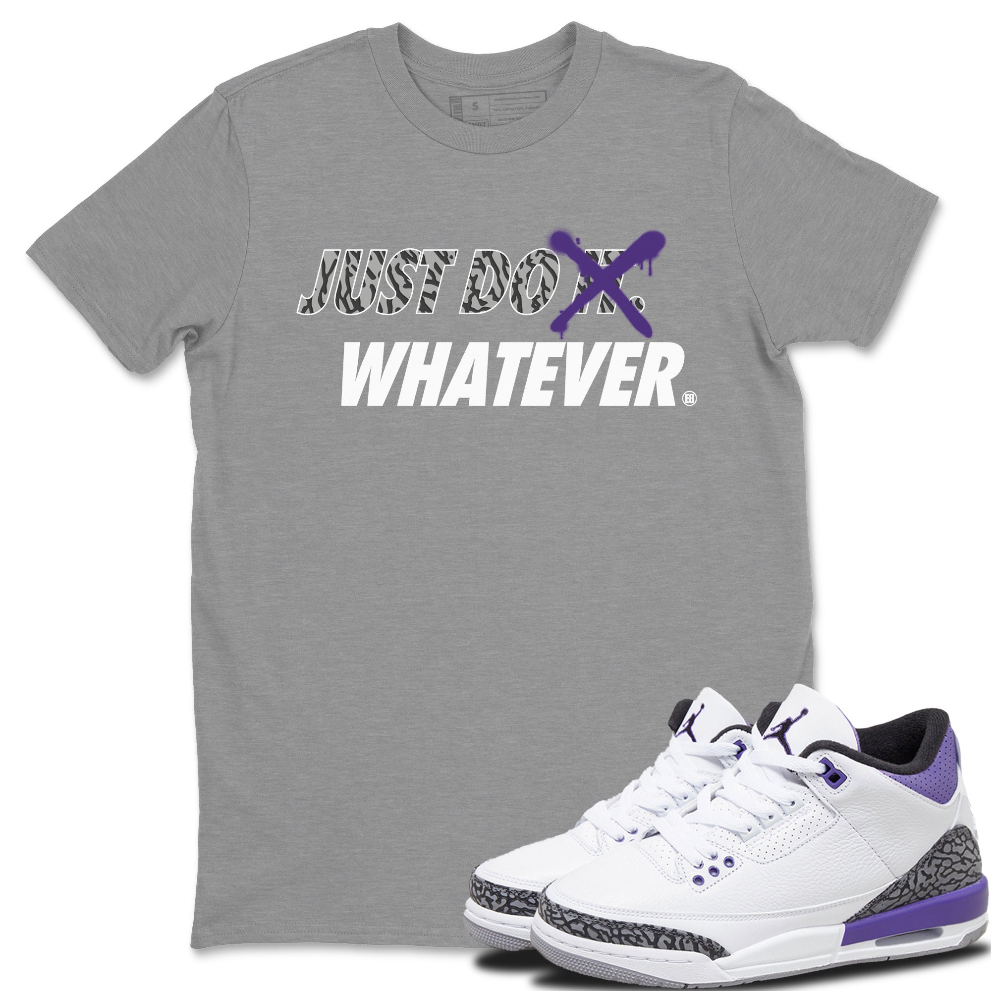 Just Do Whatever Unisex Tops - Air Jordan 3 Dark Iris