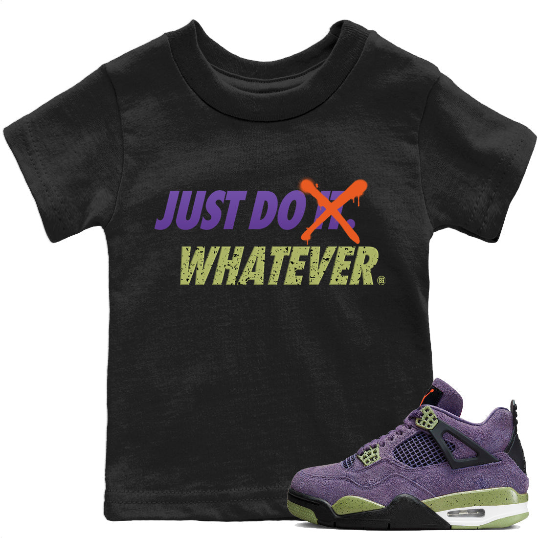 Just Do Whatever Kids Tops - Air Jordan 4 Canyon Purple