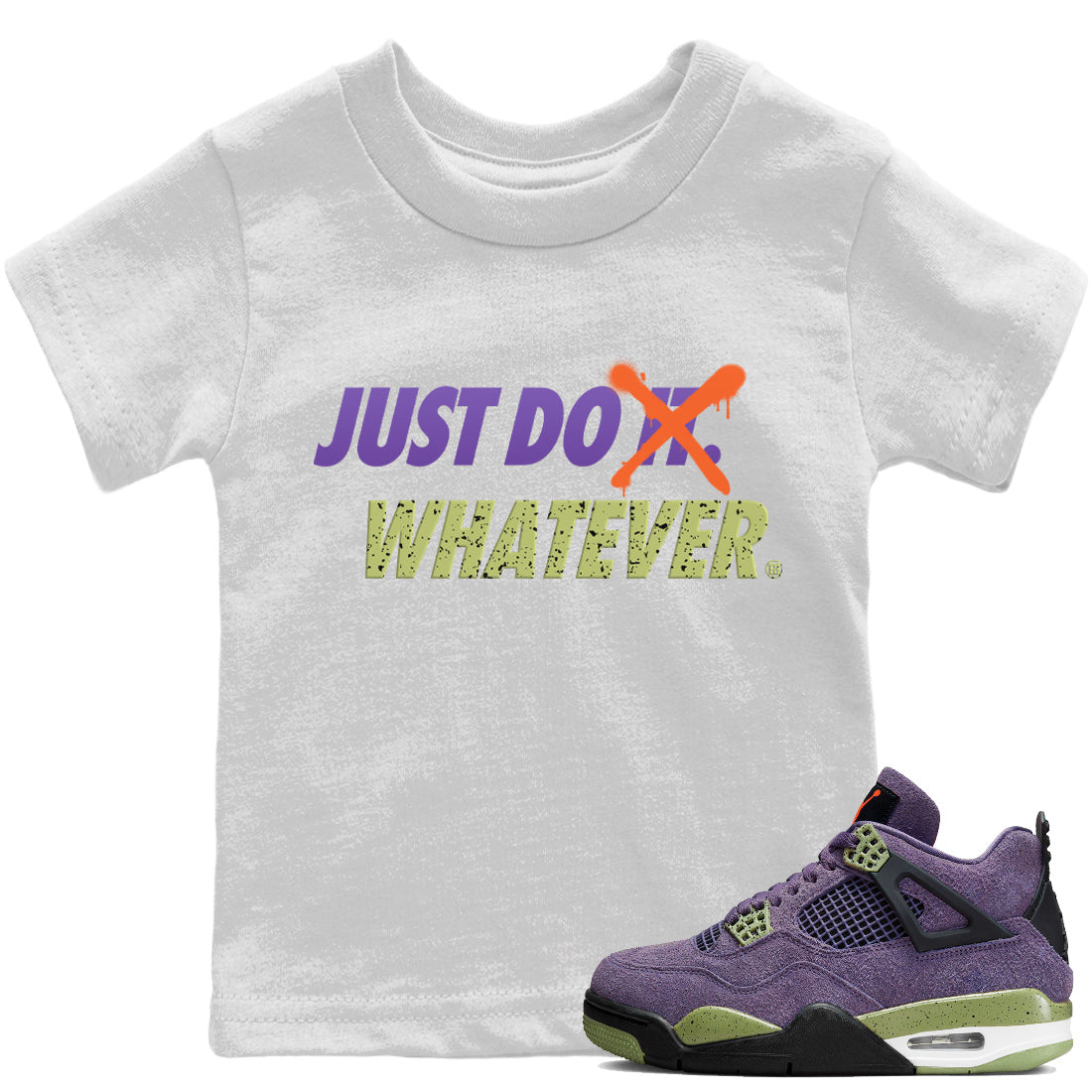 Just Do Whatever Kids Tops - Air Jordan 4 Canyon Purple