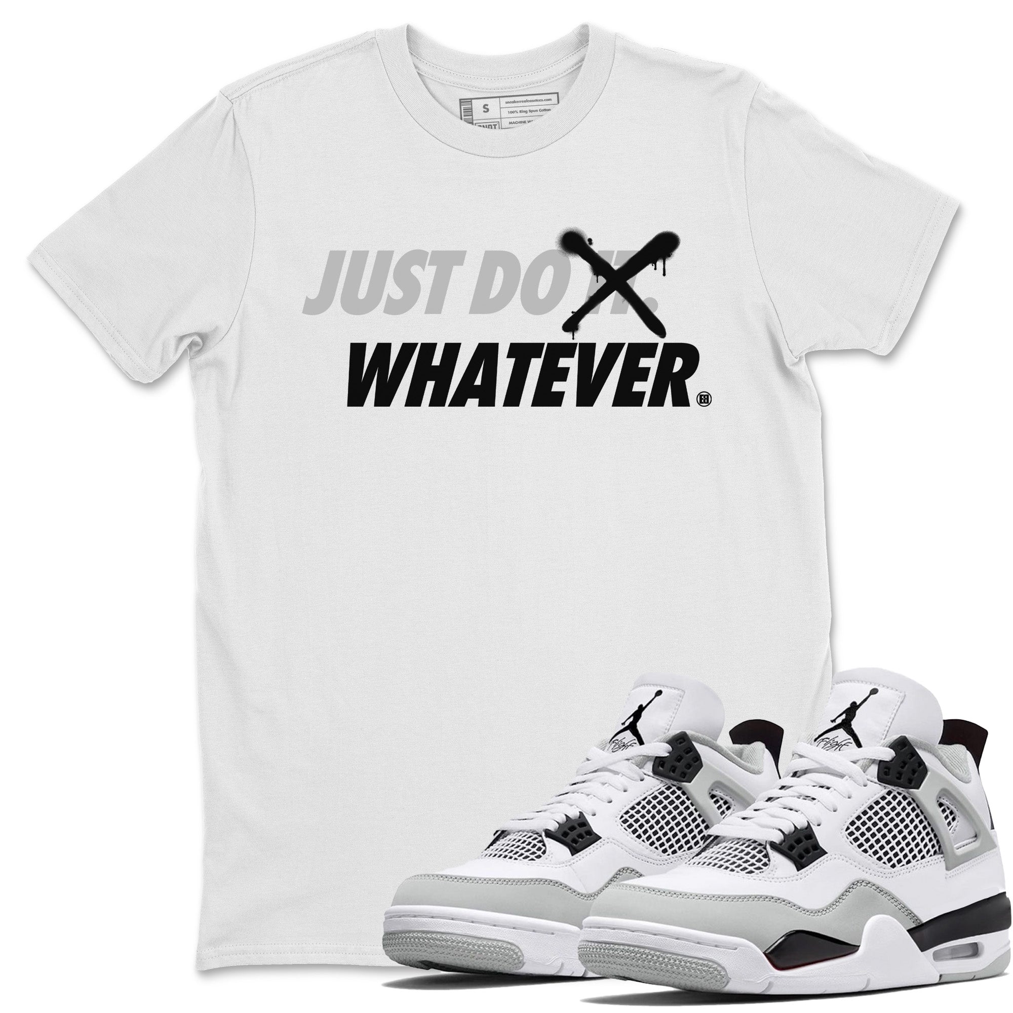 Just Do Whatever Unisex Tops - Air Jordan 4 Military Black