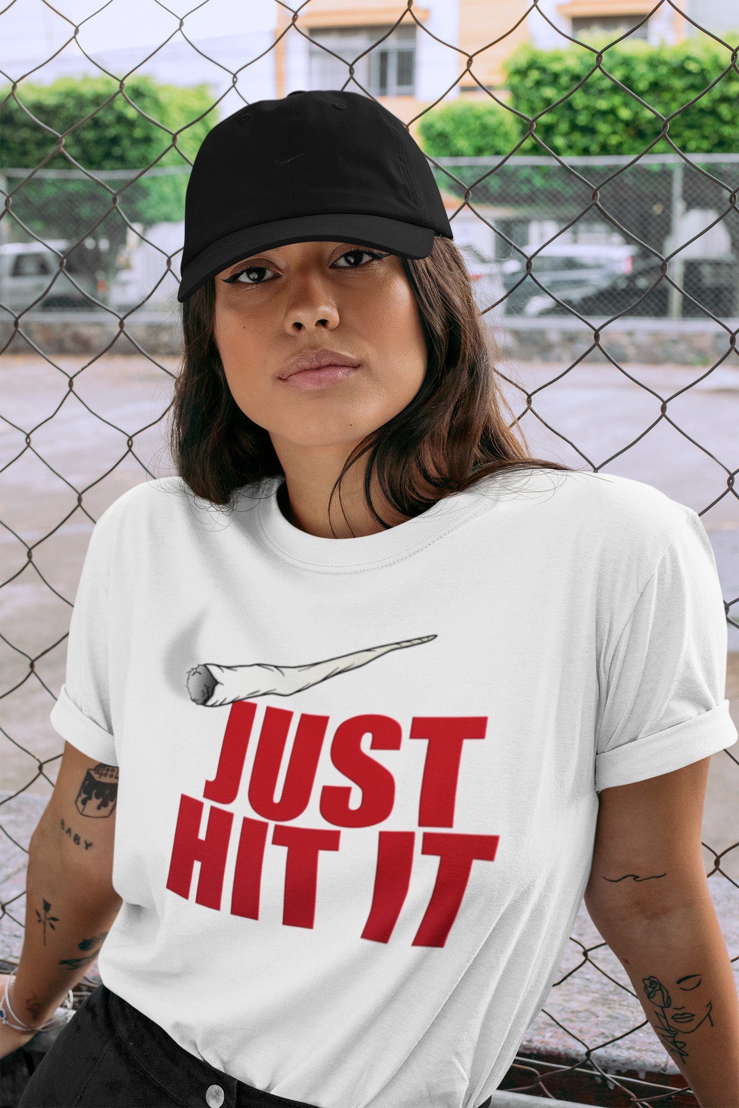 Just Hit It Unisex Tops - Air Jordan 1 Chicago