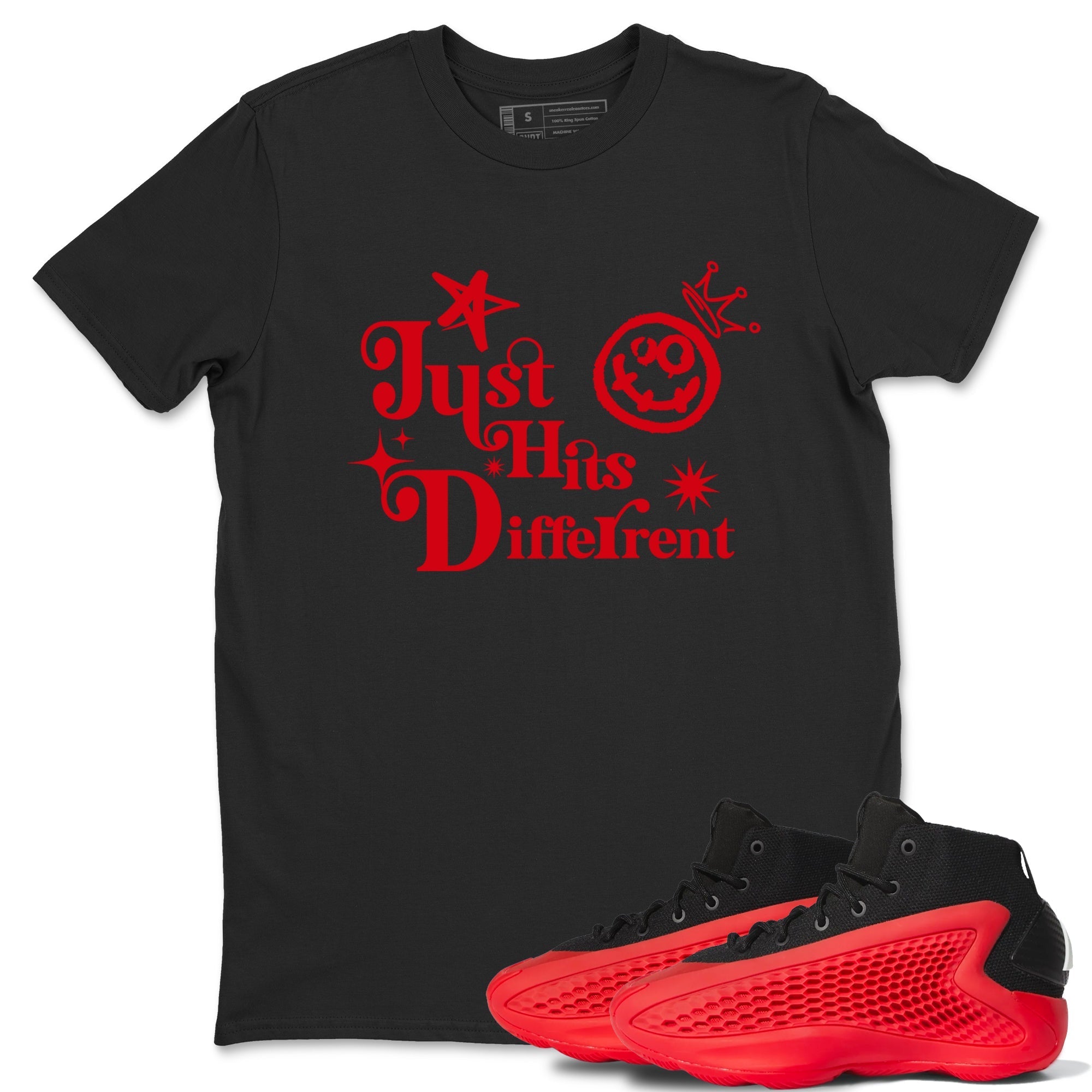 Just Hits Different snkmatch Tees - AE 1 Bred