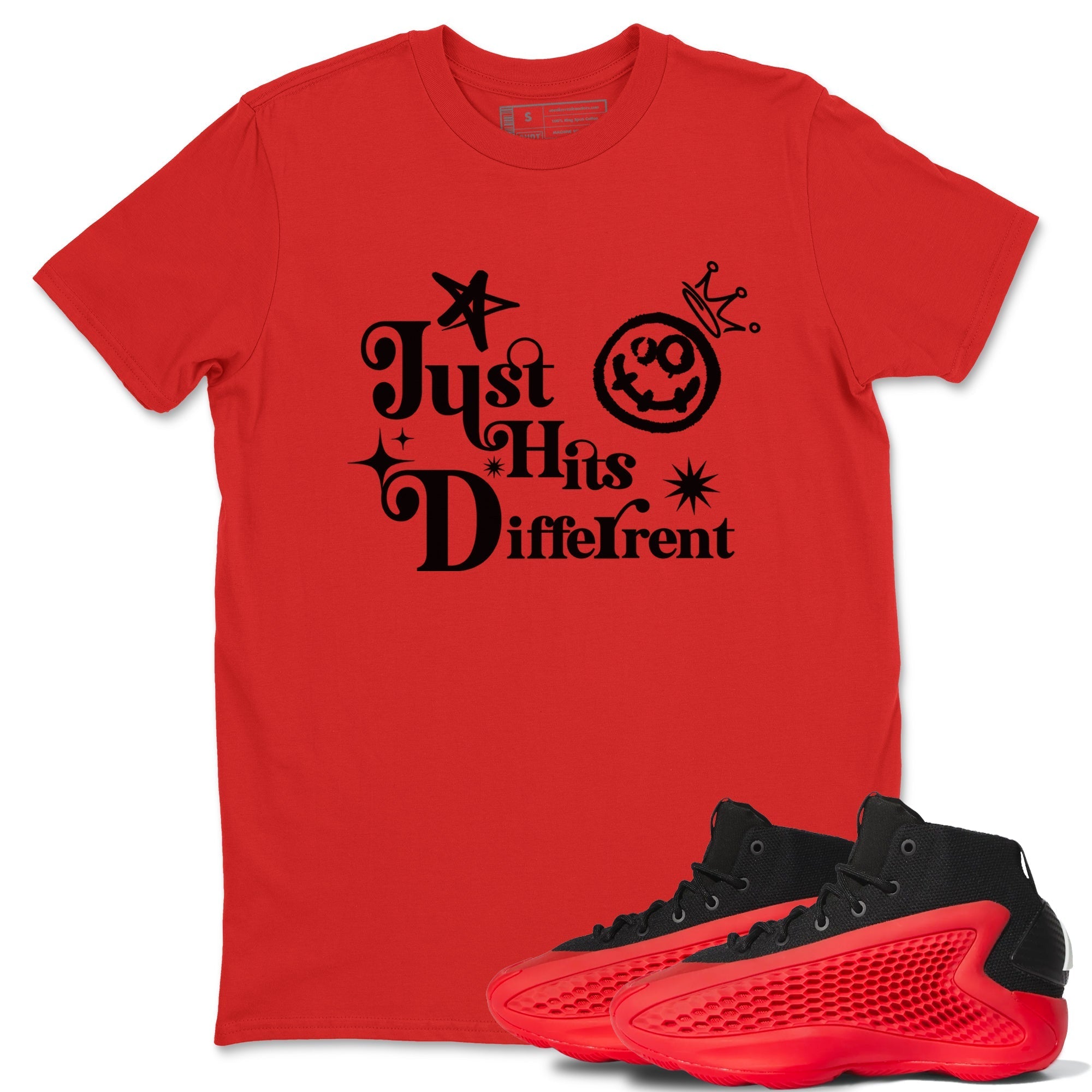 Just Hits Different snkmatch Tees - AE 1 Bred
