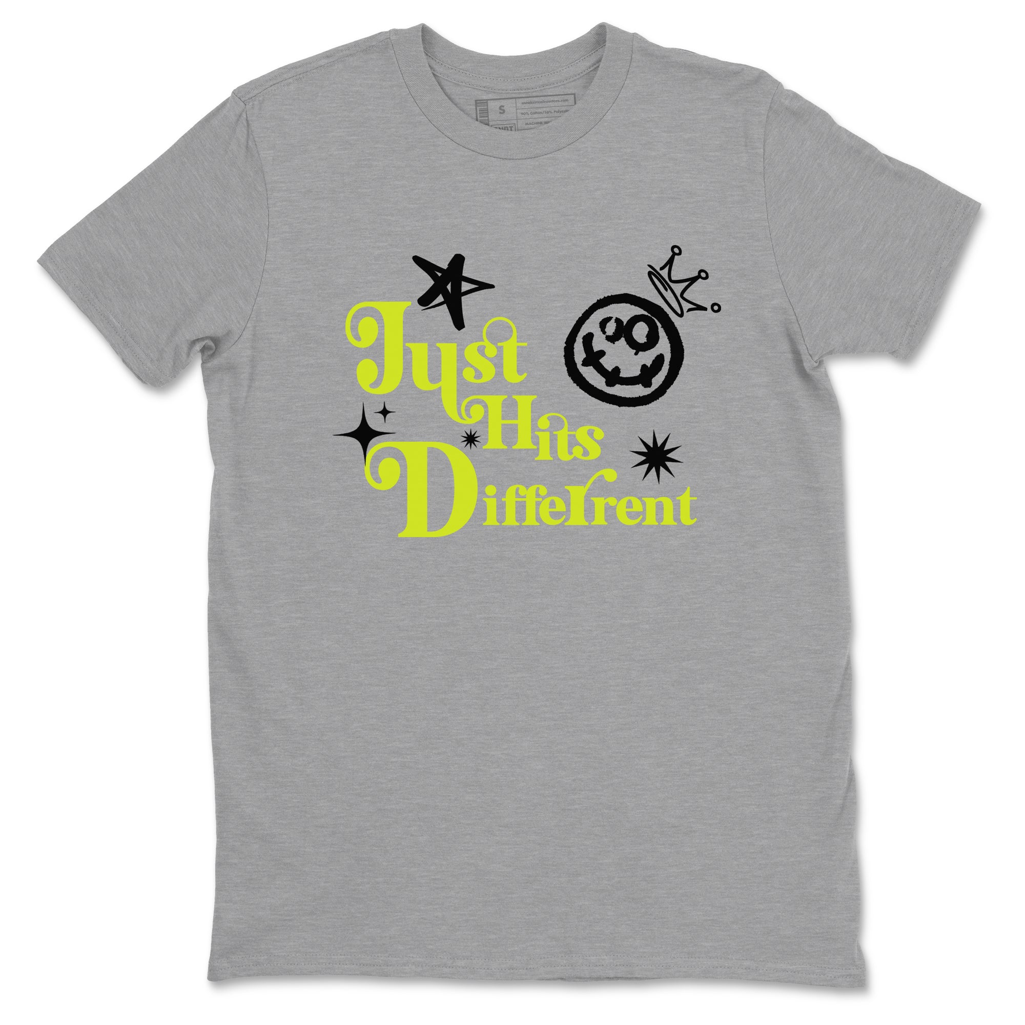 Just Hits Different snkmatch Tees - Air Foamposite One Black Volt