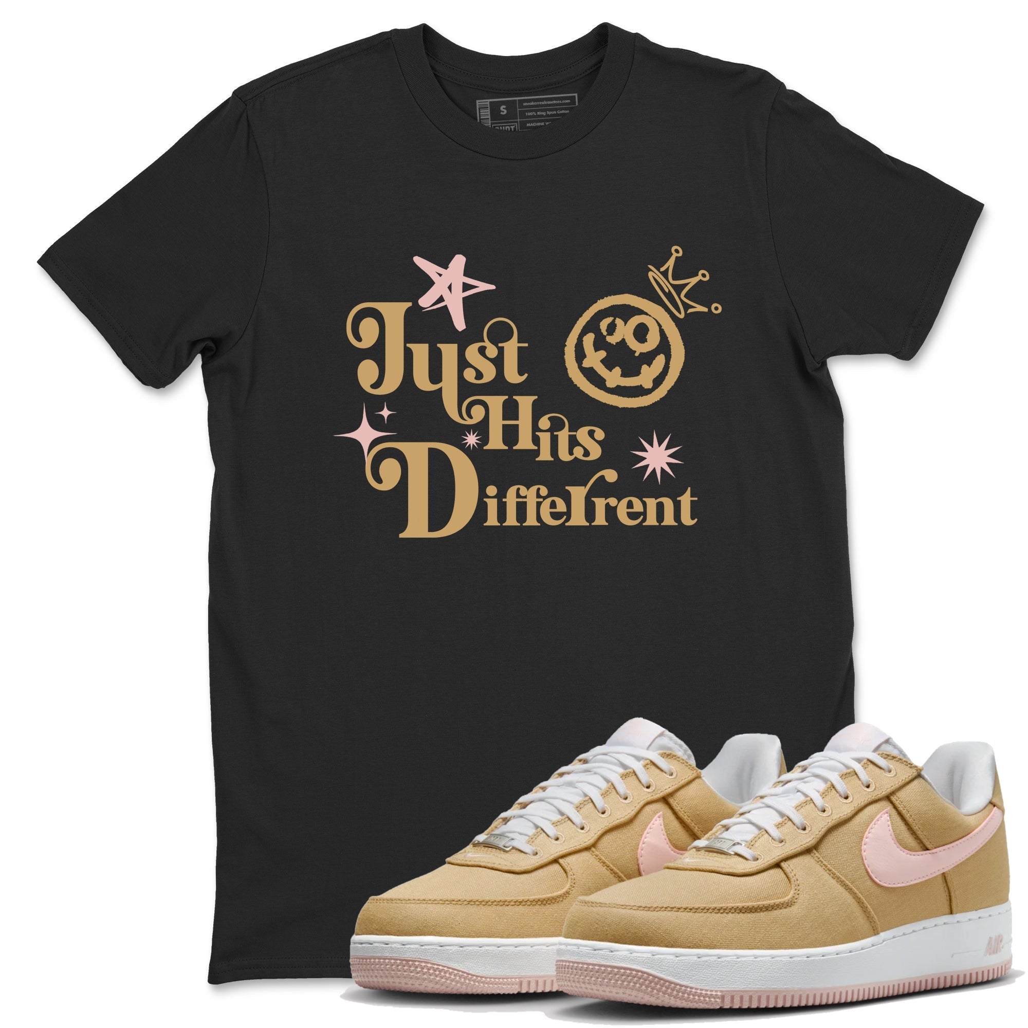 Just Hits Different snkmatch Tees - Air Force 1 Linen