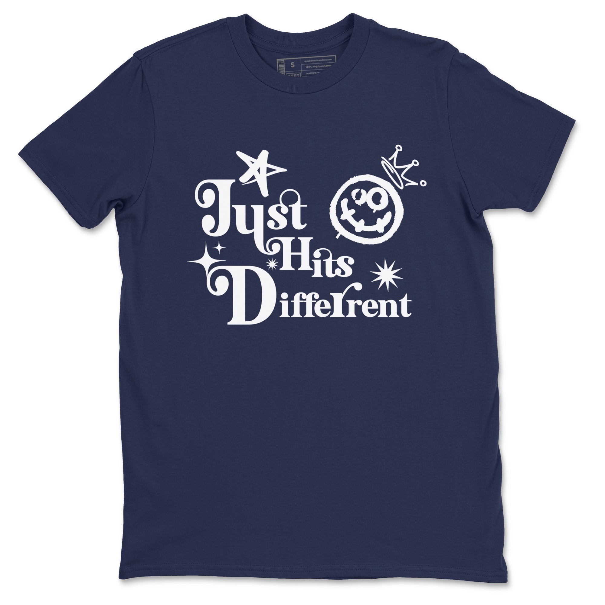 Just Hits Different snkmatch Tees - Air Jordan 1 Midnight Navy