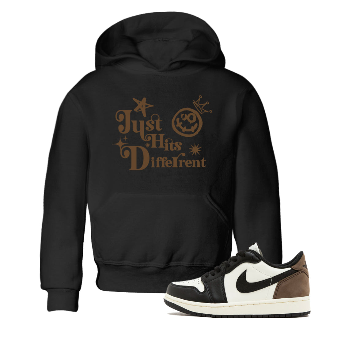 Just Hits Different snkmatch Tees Kids - Air Jordan 1 Mocha