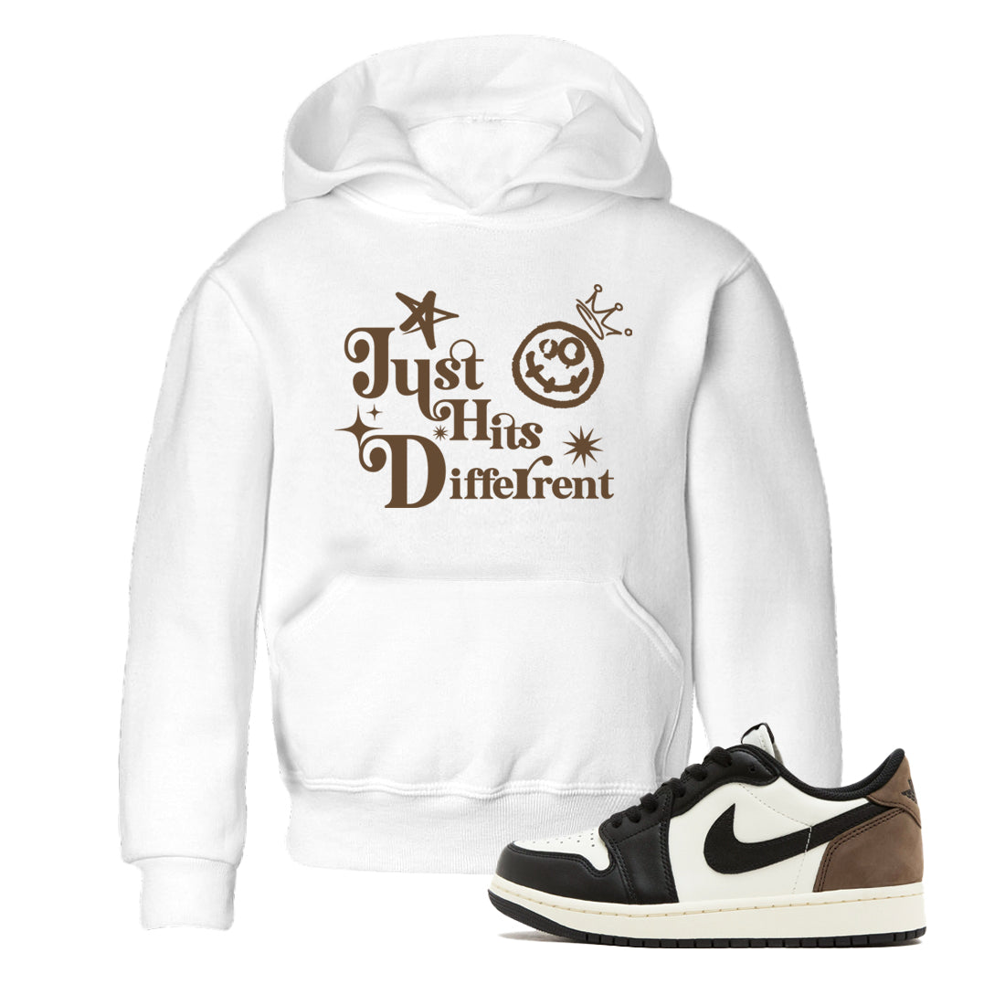 Just Hits Different snkmatch Tees Kids - Air Jordan 1 Mocha