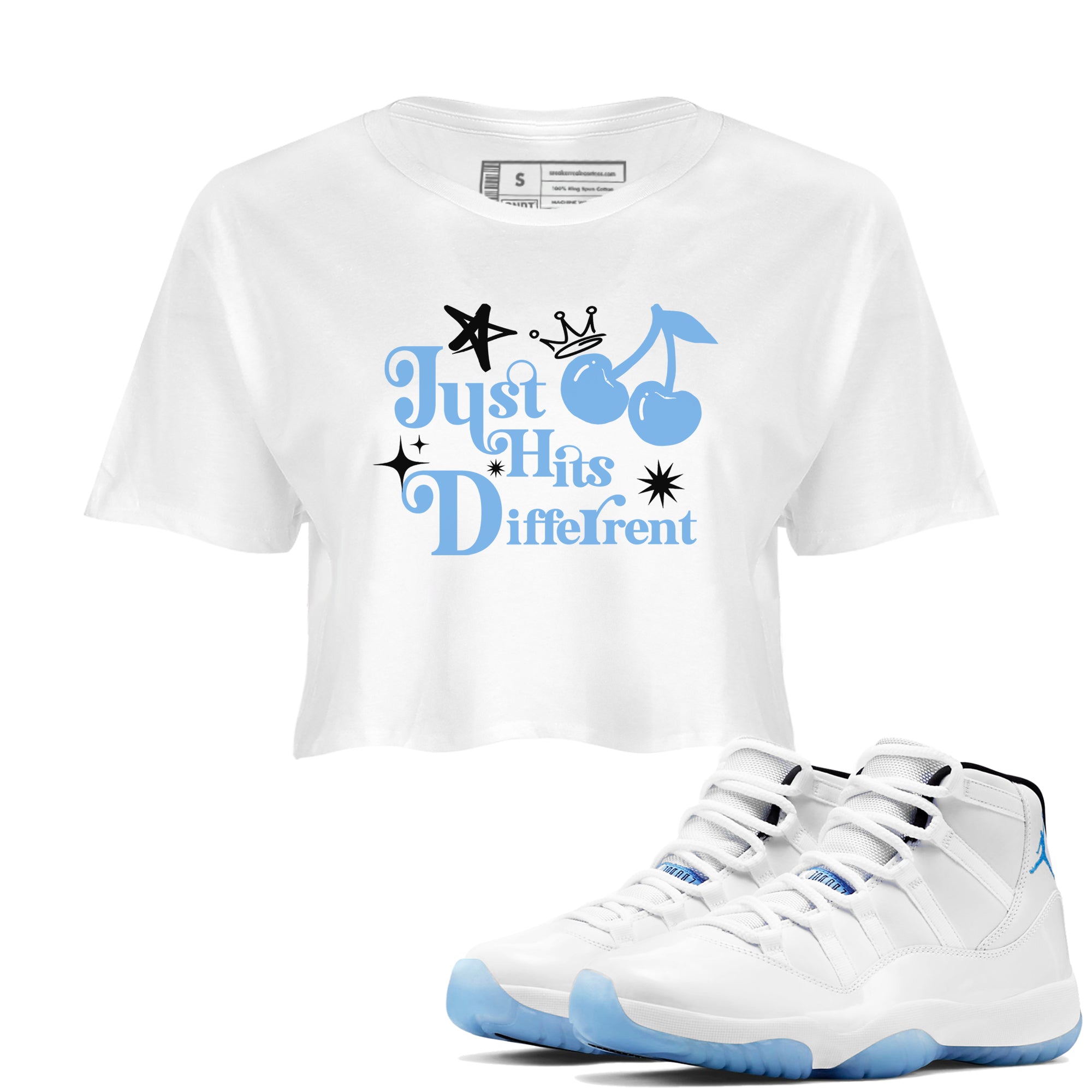 Just Hits Different snkmatch Women's Top - Air Jordan 11 Legend Blue
