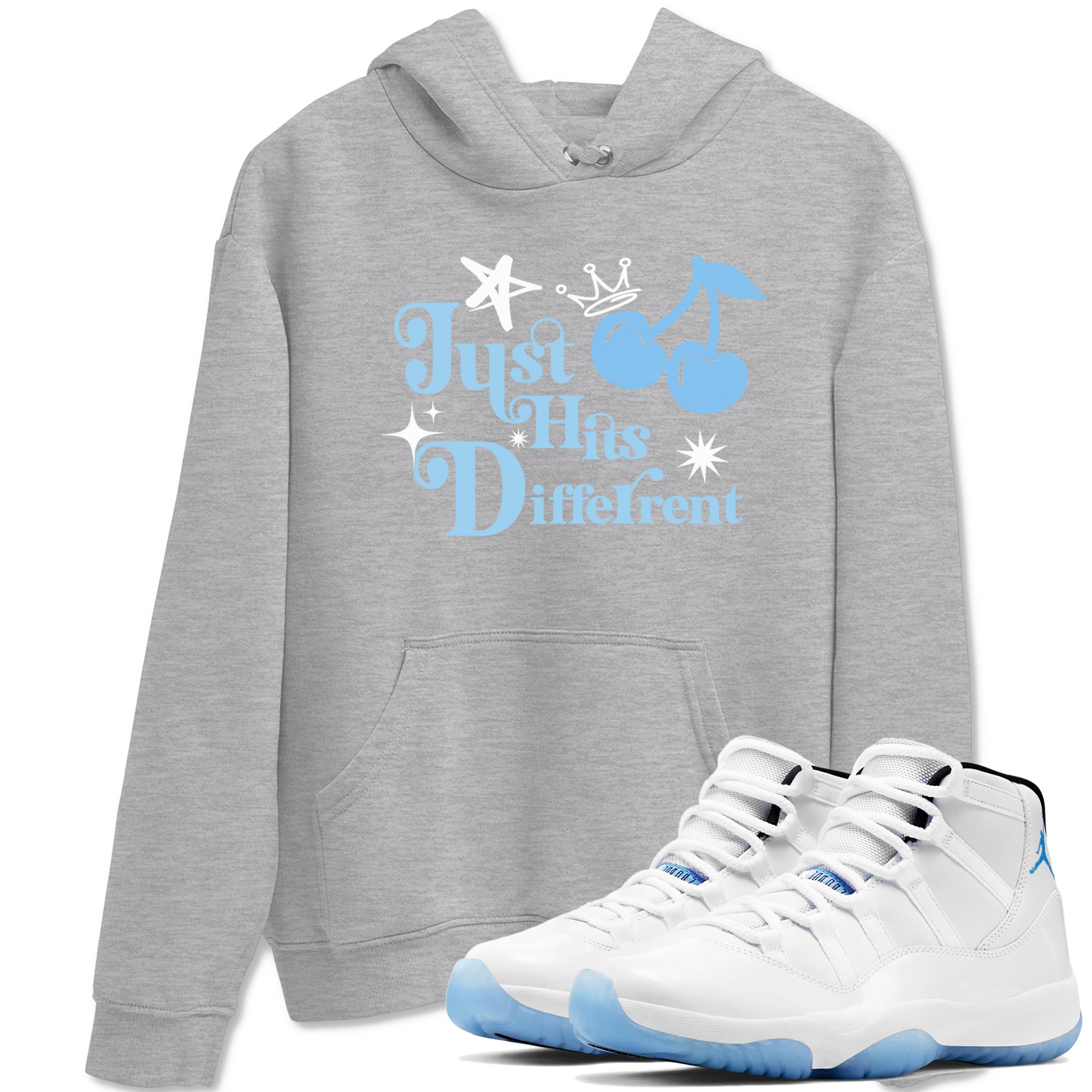 Just Hits Different snkmatch Tees - Air Jordan 11 Legend Blue