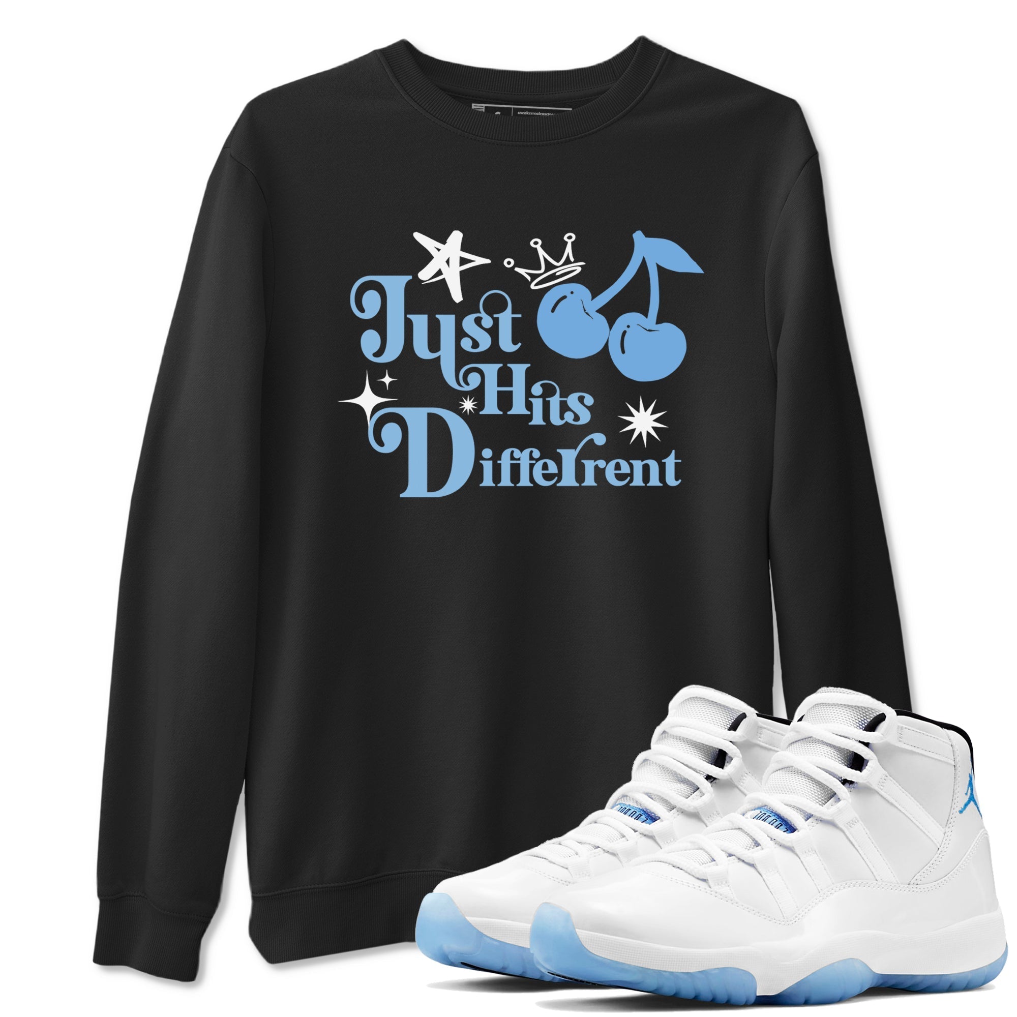 Just Hits Different snkmatch Tees - Air Jordan 11 Legend Blue