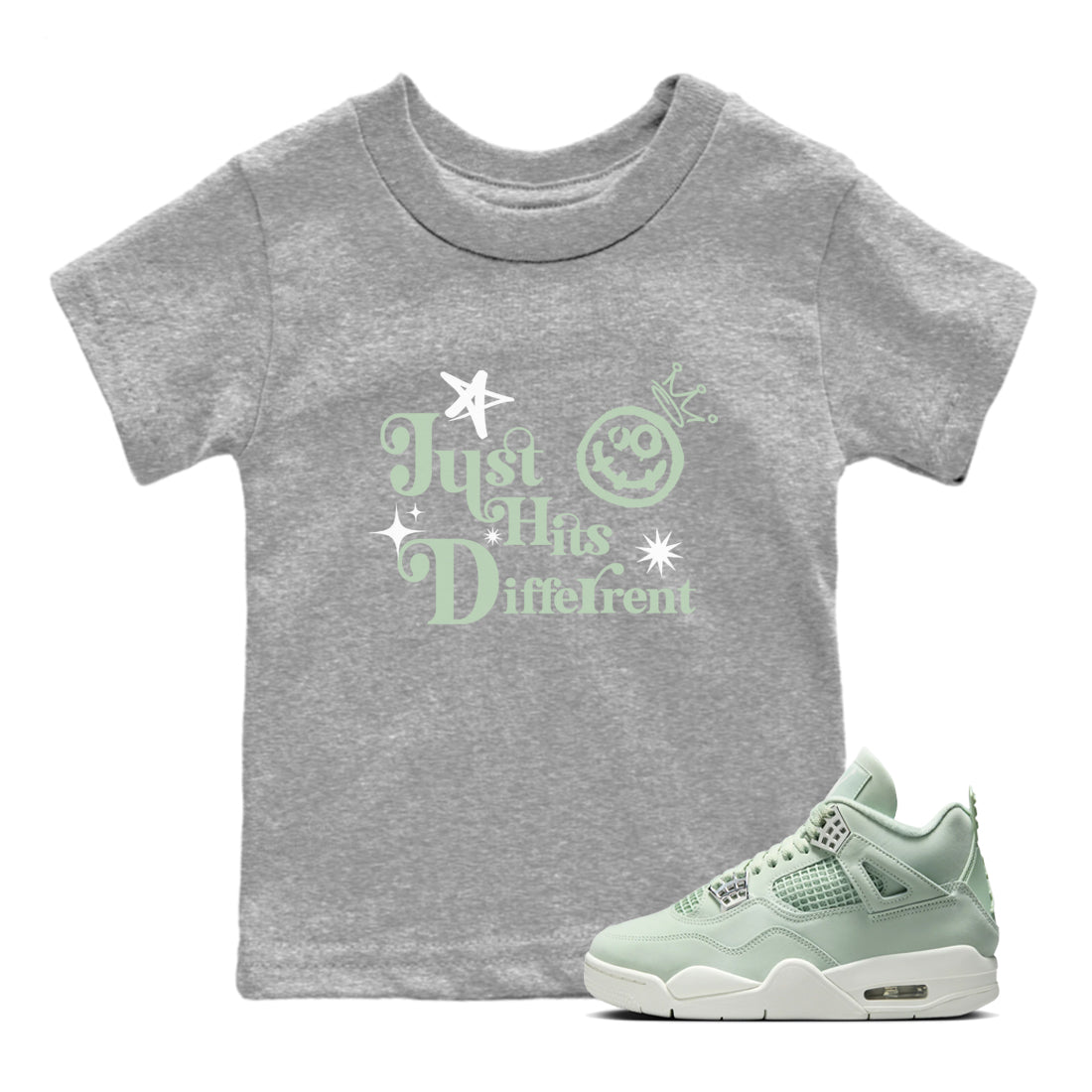 Just Hits Different snkmatch Tees Kids - Air Jordan 4 Abundance