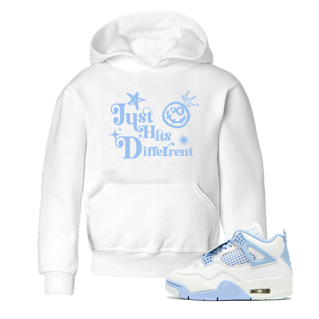Just Hits Different snkmatch Tees Kids - Air Jordan 4 Aluminum