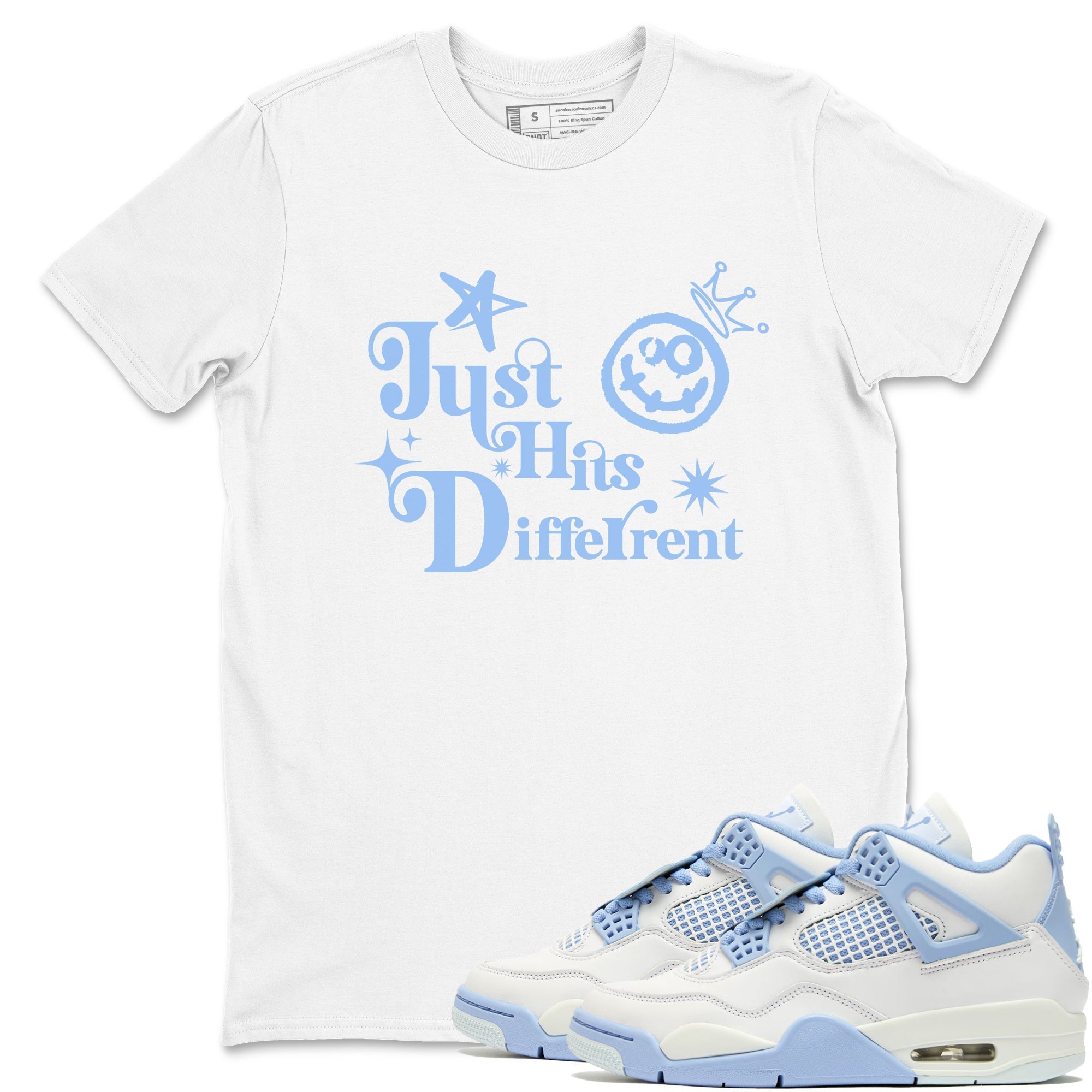 Just Hits Different snkmatch Tees - Air Jordan 4 Aluminum