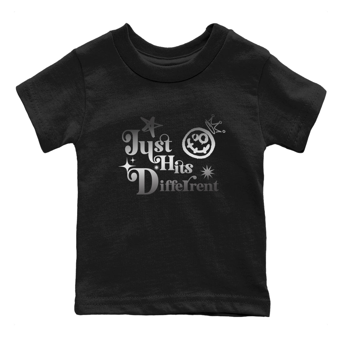 Just Hits Different snkmatch Tees Kids - Air Jordan 4 Black Cat