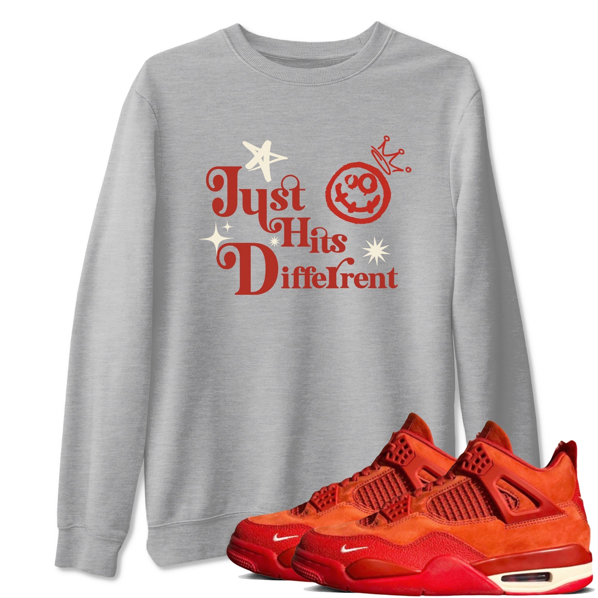 Just Hits Different snkmatch Tees - Air Jordan 4 Brick By Brick