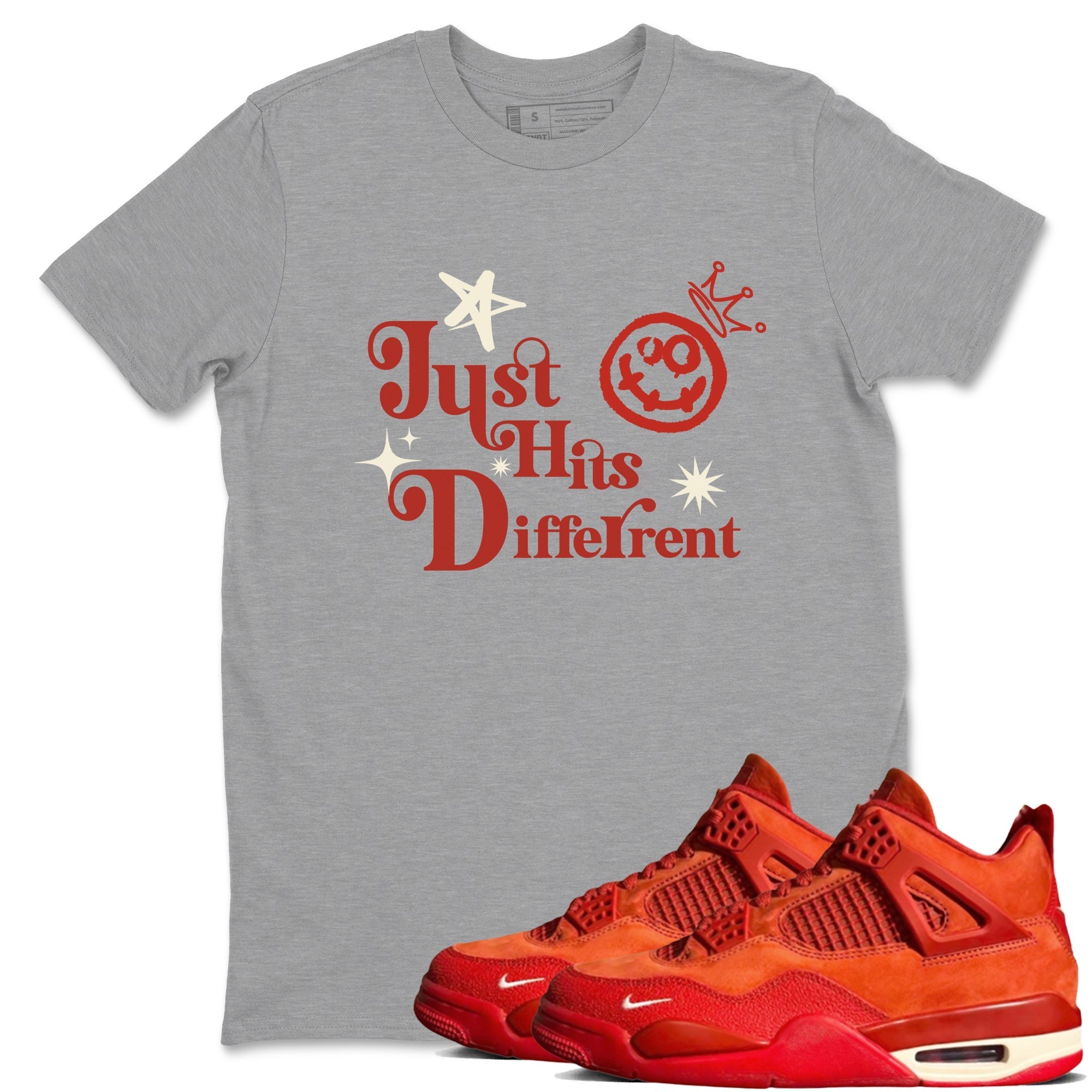 Just Hits Different snkmatch Tees - Air Jordan 4 Brick By Brick