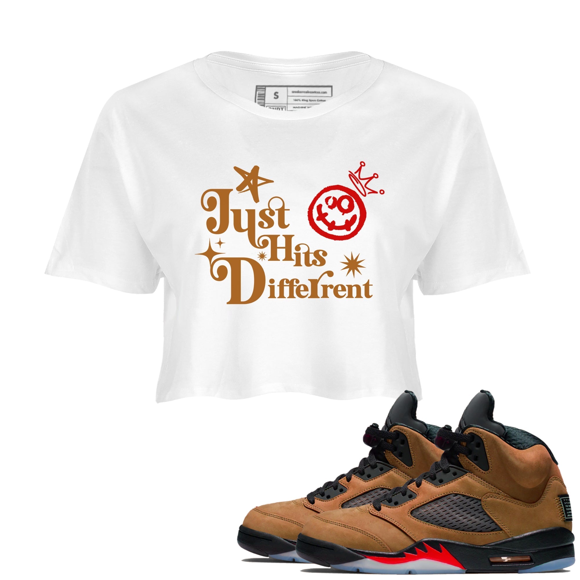 Just Hits Different snkmatch Women's Top - Air Jordan 5 Archaeo Brown