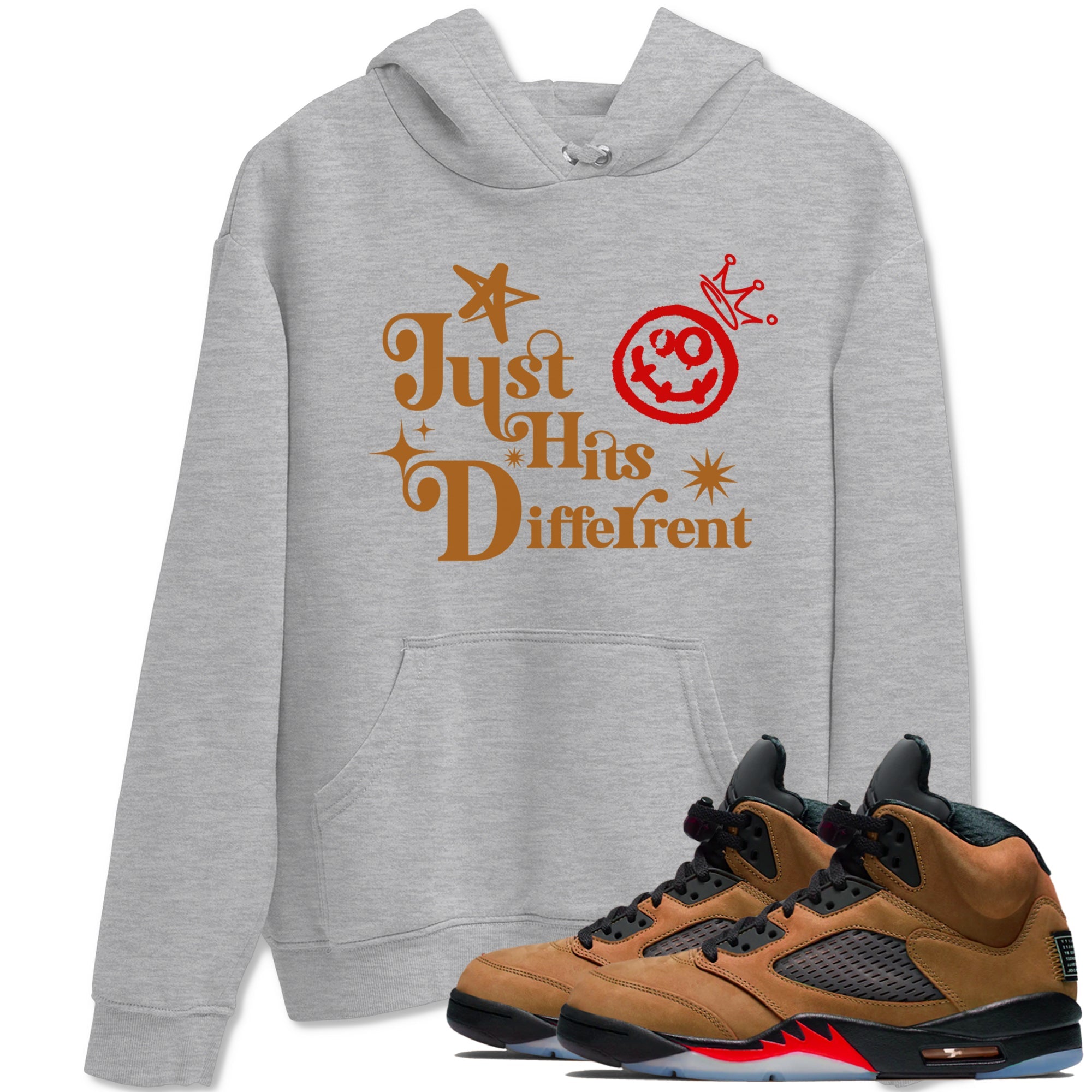 Just Hits Different snkmatch Tees - Air Jordan 5 Archaeo Brown
