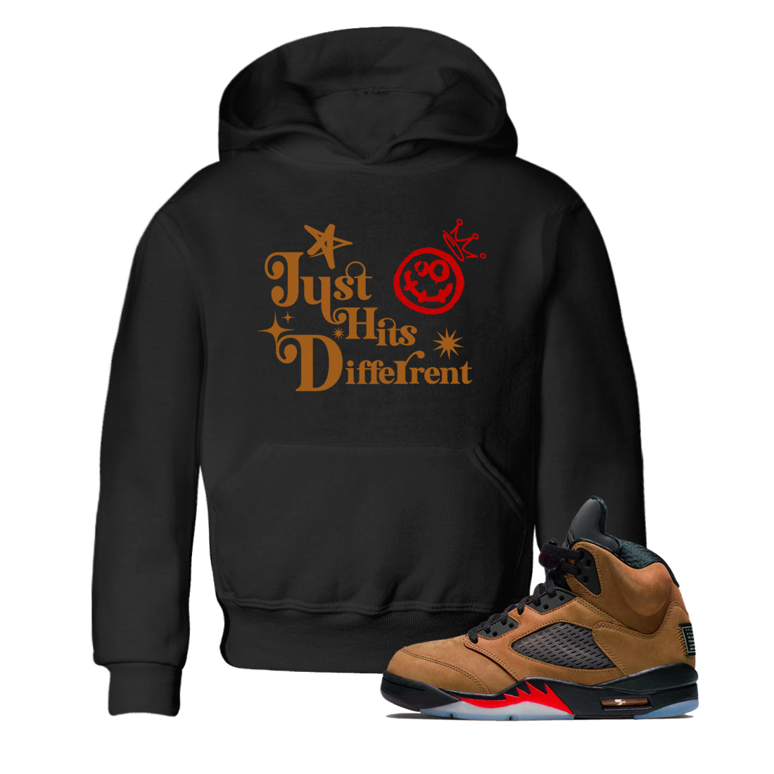 Just Hits Different snkmatch Tees Kids - Air Jordan 5 Archaeo Brown