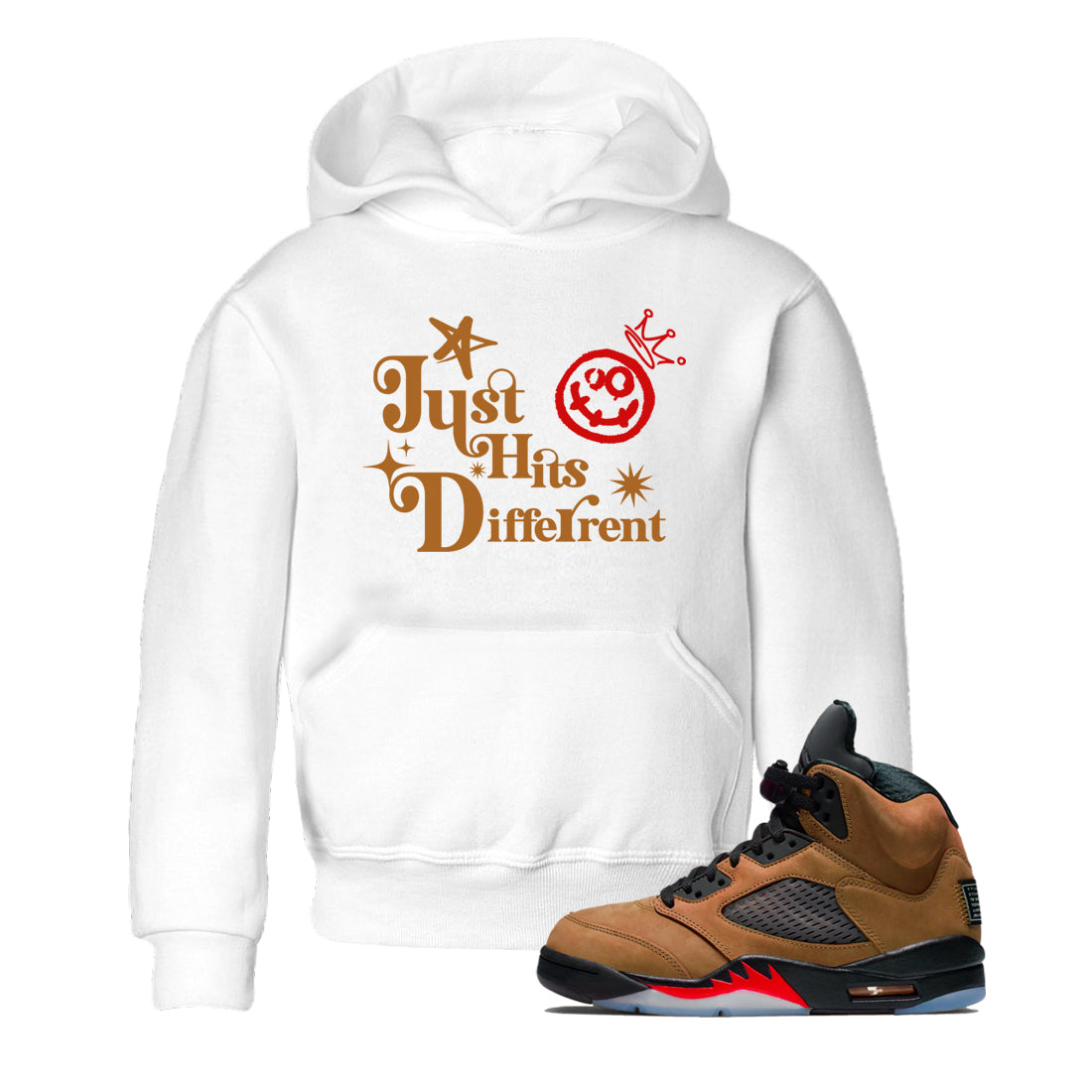 Just Hits Different snkmatch Tees Kids - Air Jordan 5 Archaeo Brown