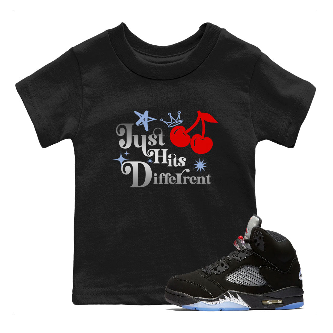 Just Hits Different snkmatch Tees Kids - Air Jordan 5 Reimagined
