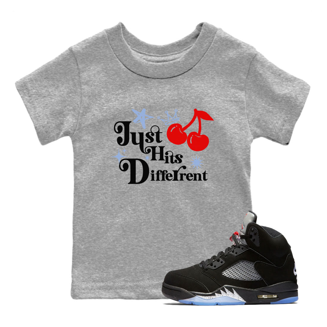 Just Hits Different snkmatch Tees Kids - Air Jordan 5 Reimagined