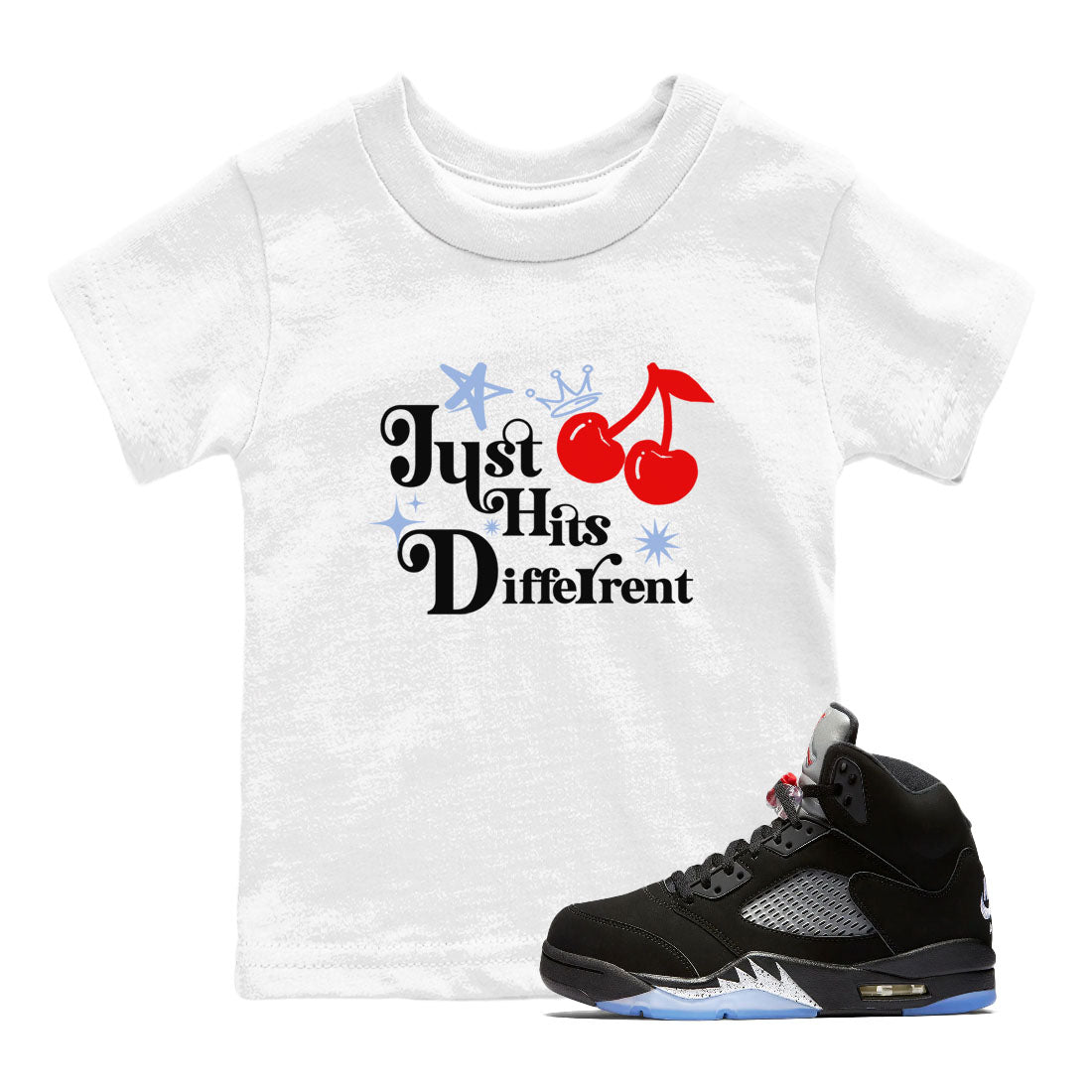 Just Hits Different snkmatch Tees Kids - Air Jordan 5 Reimagined