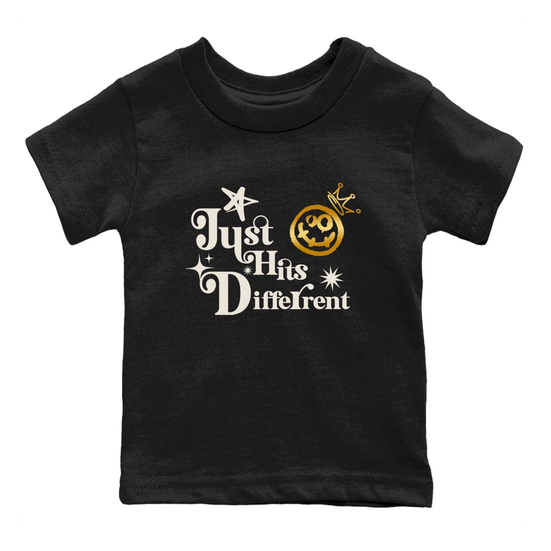 Just Hits Different snkmatch Tees Kids - Air Jordan 5 Golden Ticket