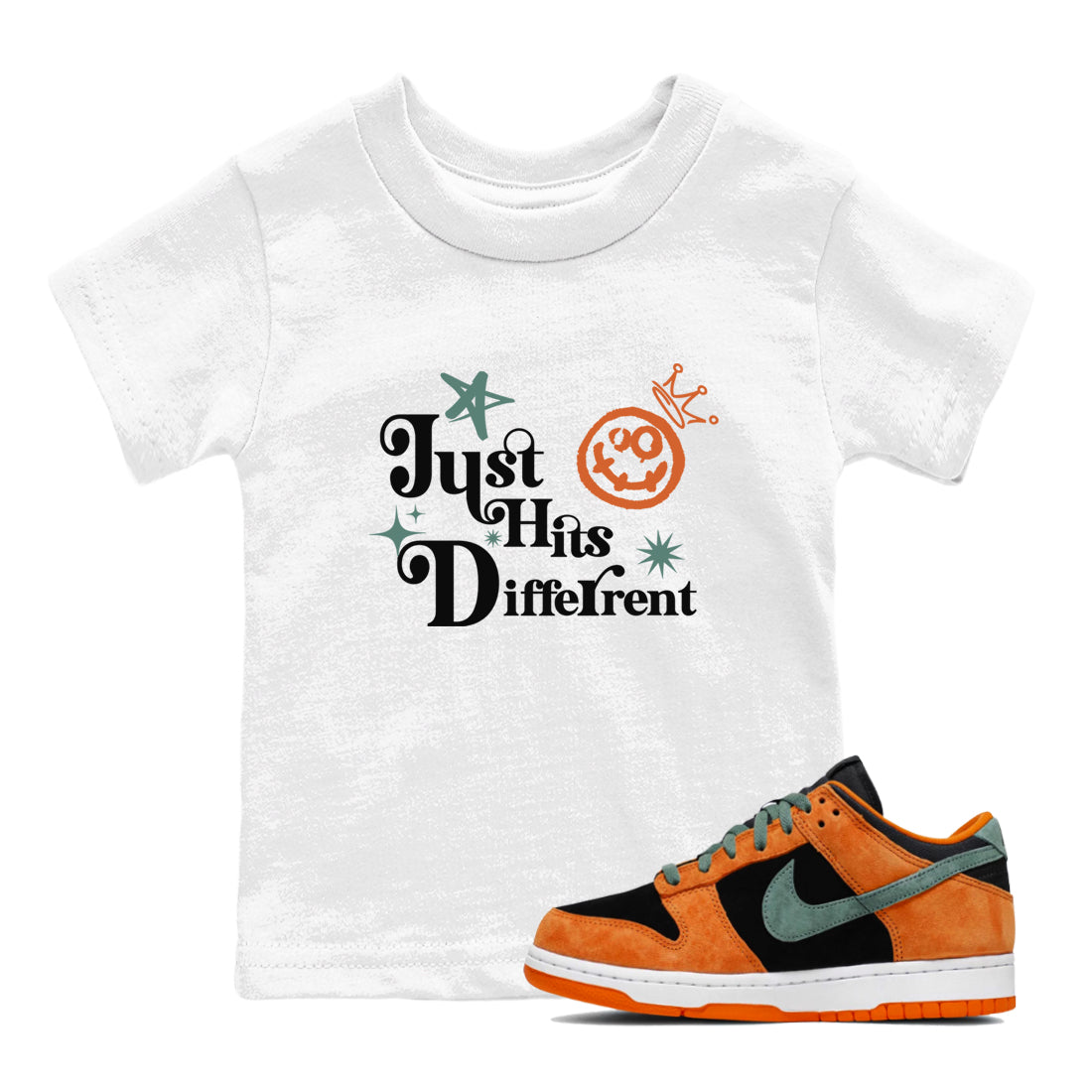 Just Hits Different snkmatch Tees Kids - Dunk Ceramic