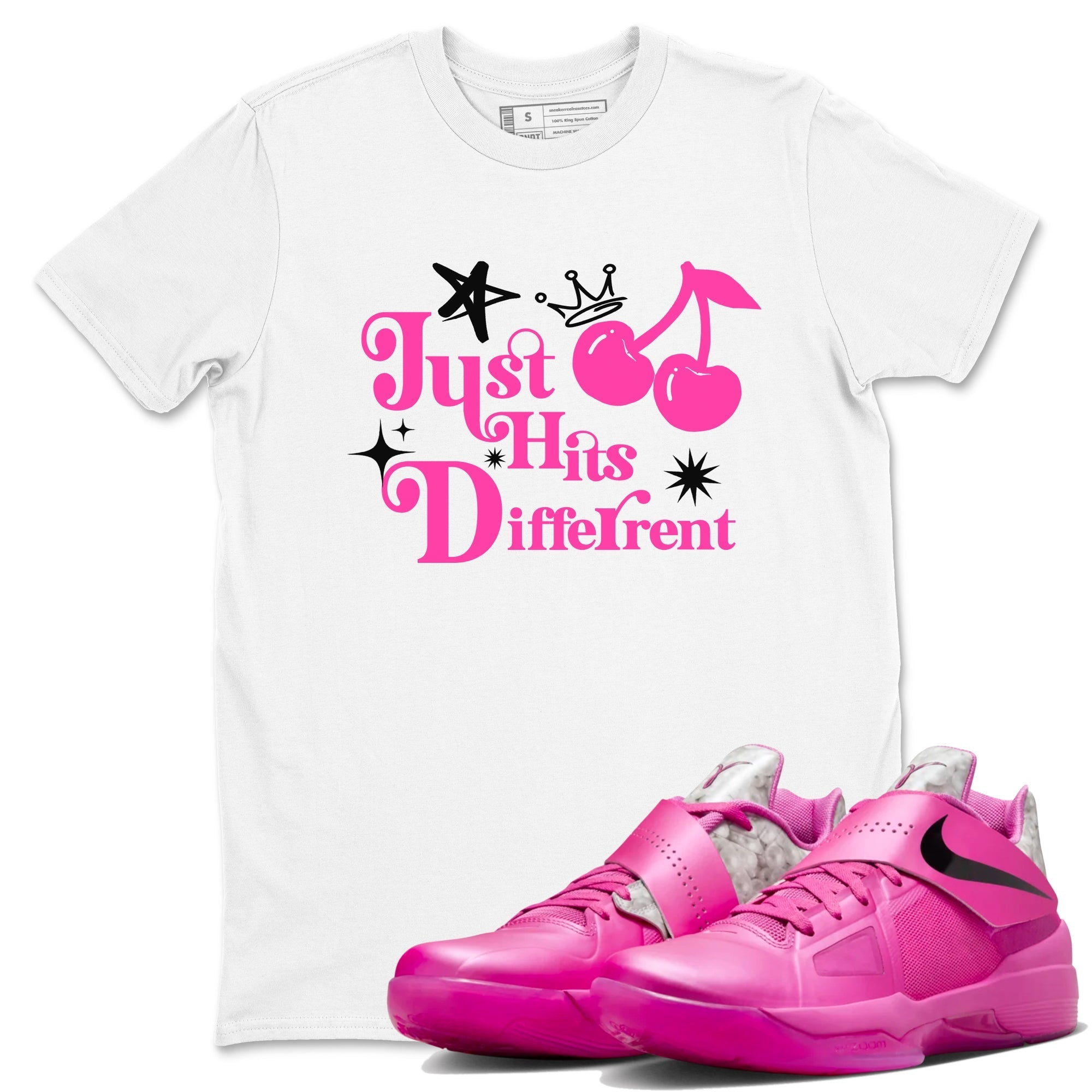 Just Hits Different snkmatch Tees - KD 4 Aunt Pearl