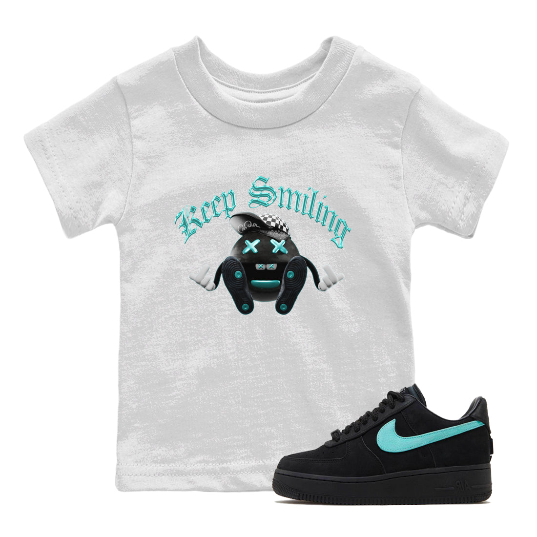 Keep Smiling Kids Tops - Air Force 1 Tiffany