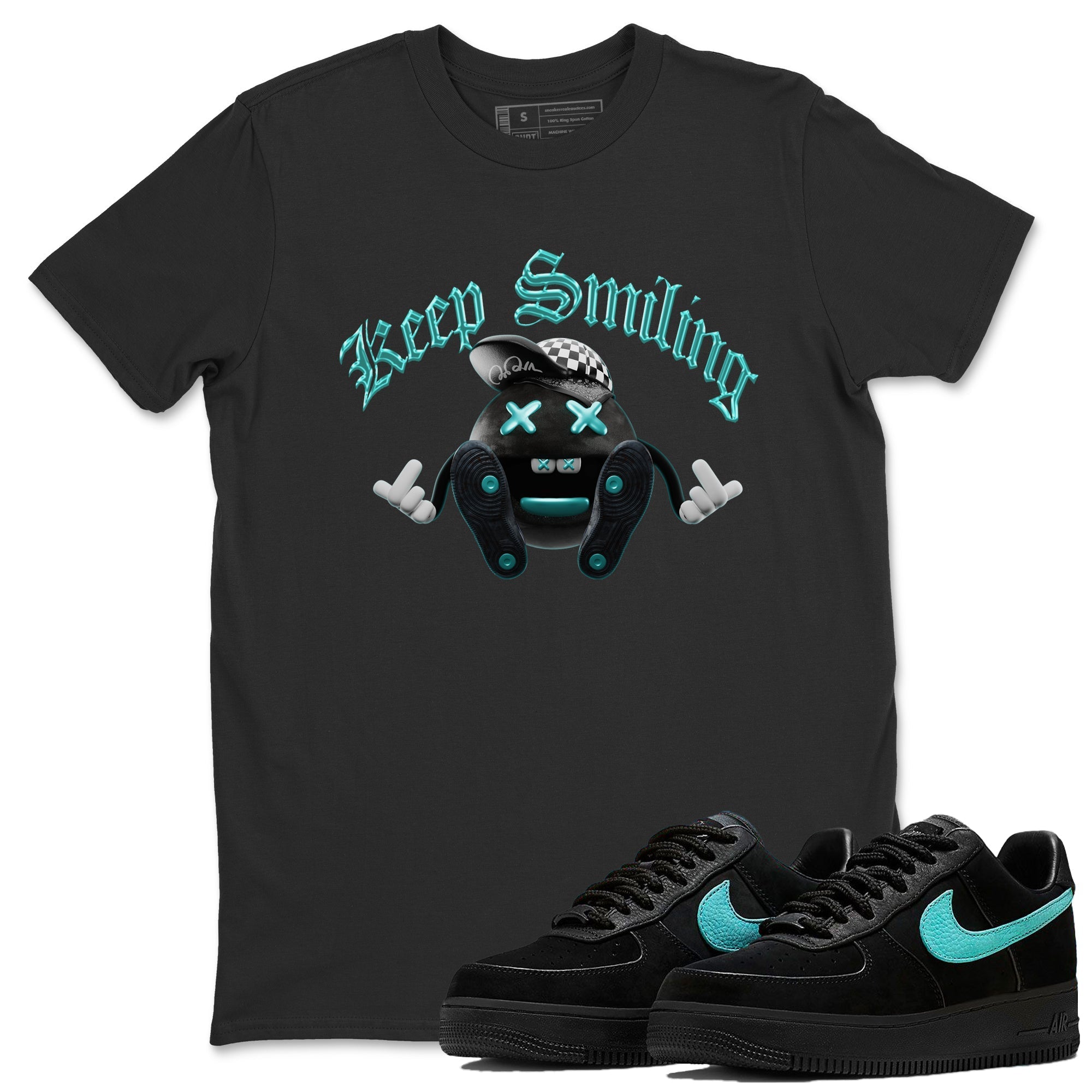 Keep Smiling Unisex Tops - Air Force 1 Tiffany