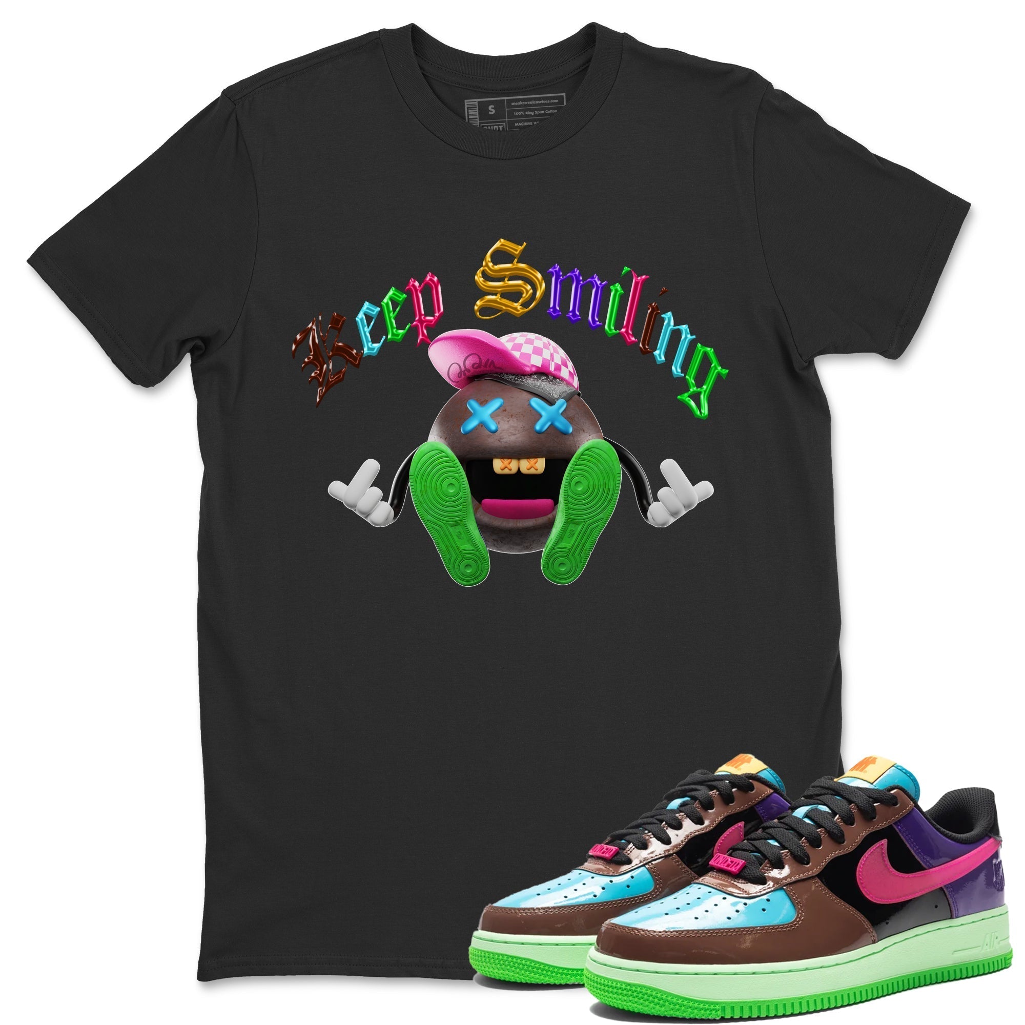 Keep Smiling Unisex Tops - Air Force 1 Undefeated Fauna Brown