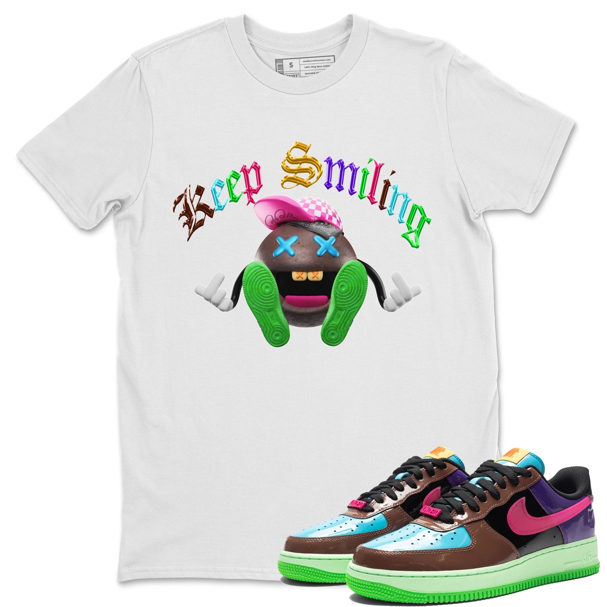 Keep Smiling Unisex Tops - Air Force 1 Undefeated Fauna Brown