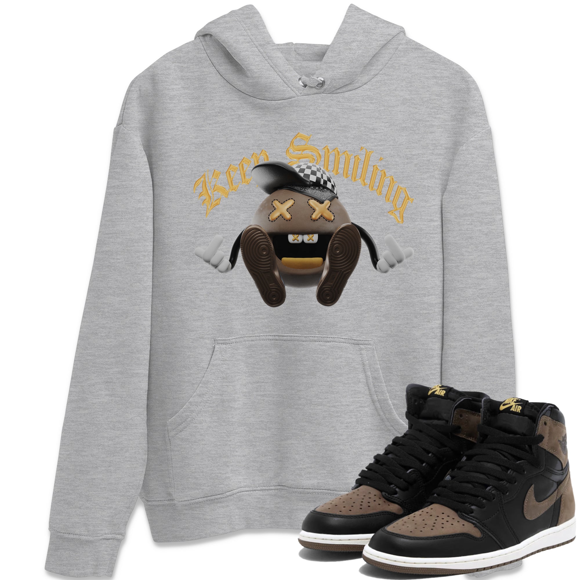 Keep Smiling snkmatch Tee - Air Jordan 1 Palomino